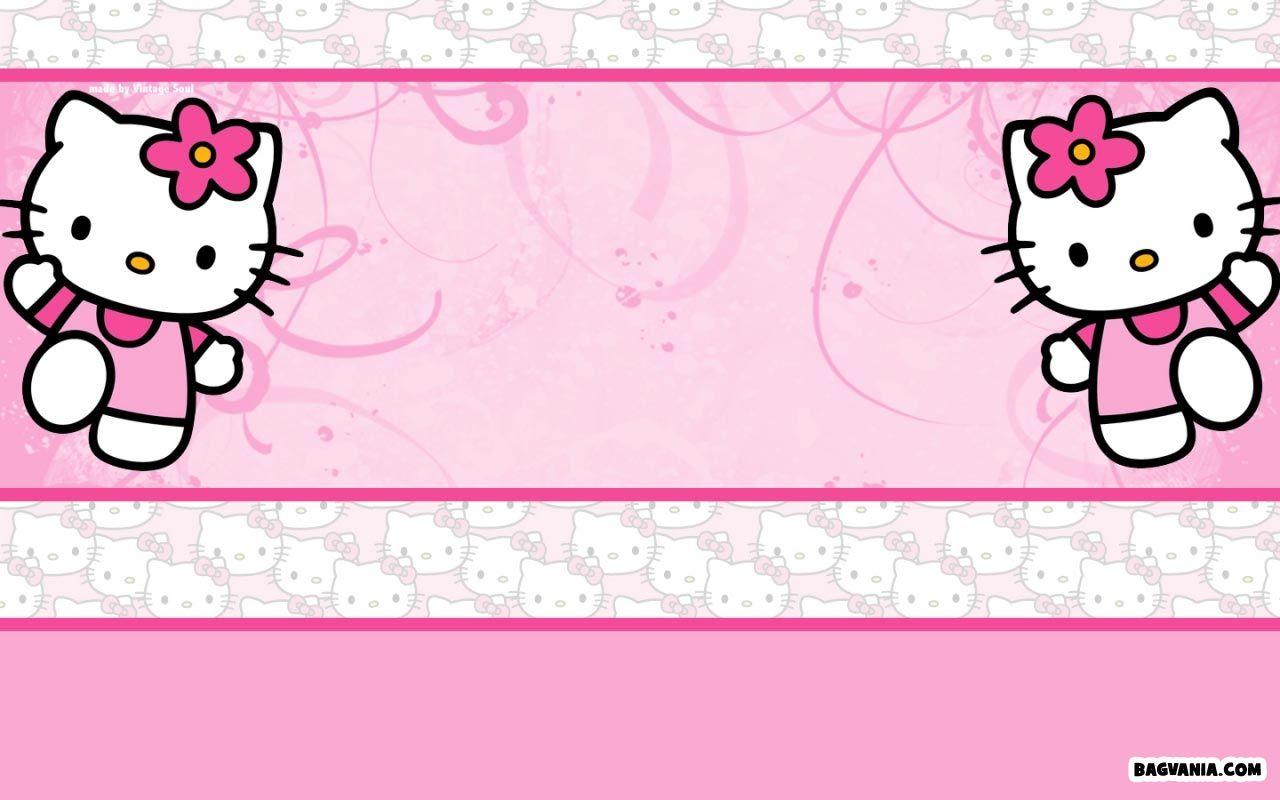 hello kitty birthday invitation backgrounds