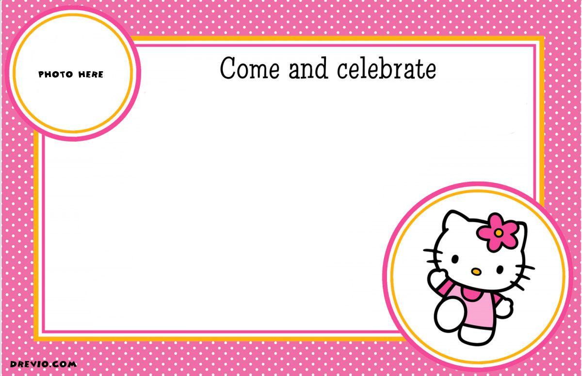 FREE Personalized Hello Kitty Birthday Invitations. FREE Invitation