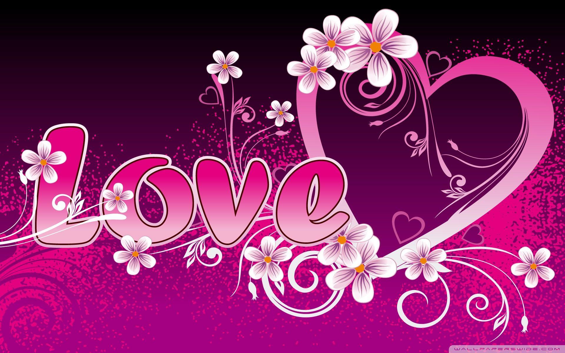 Pink Love ❤ 4K HD Desktop Wallpaper for 4K Ultra HD TV • Wide
