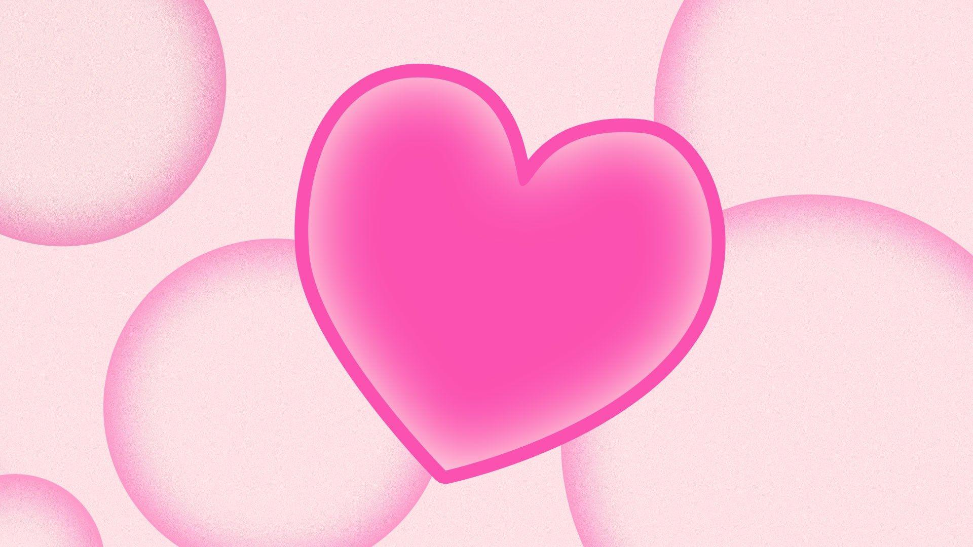 hd pink love wallpaper