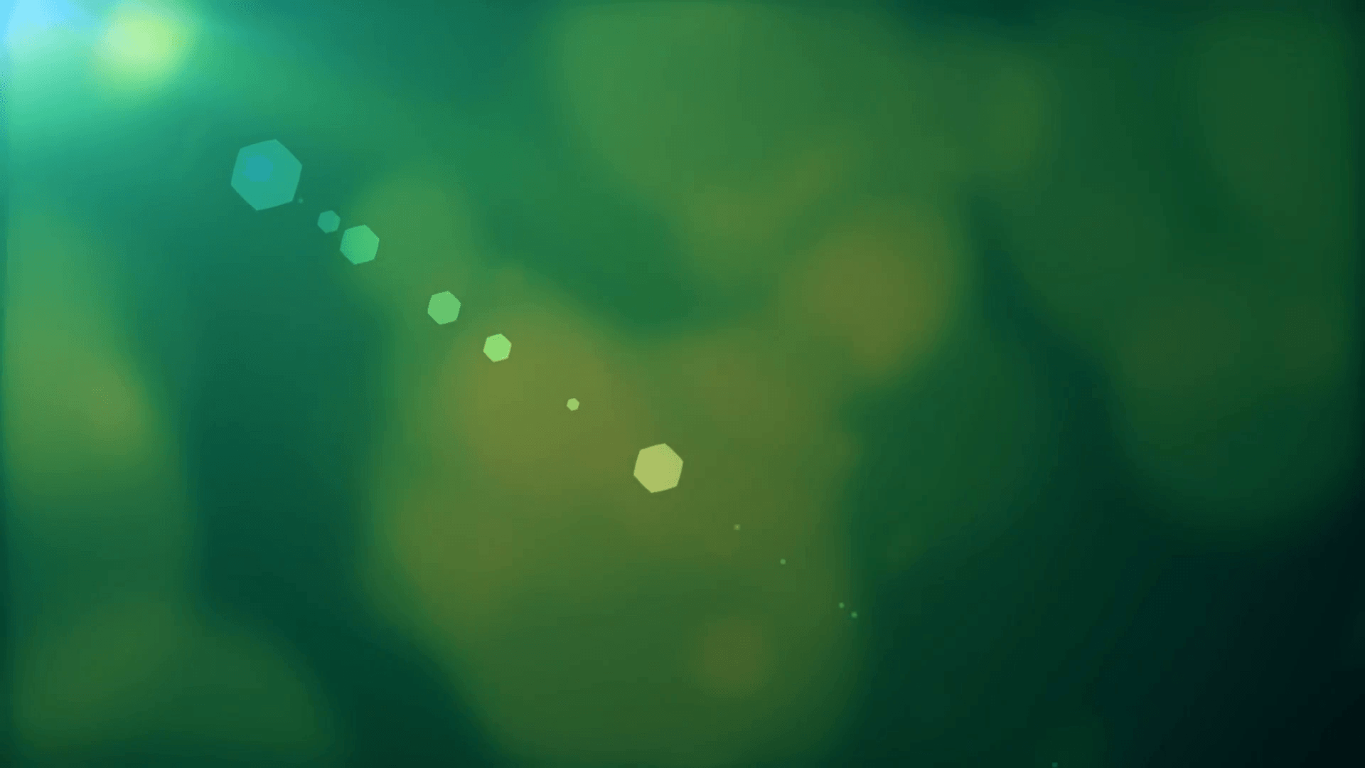 Blured bokeh on dark a green background Motion Background