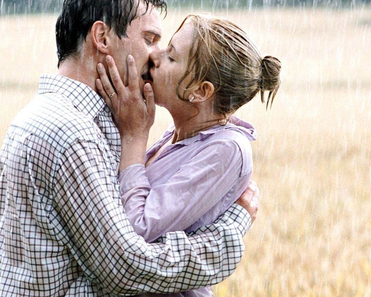 kissing in the rain. Falling In Love