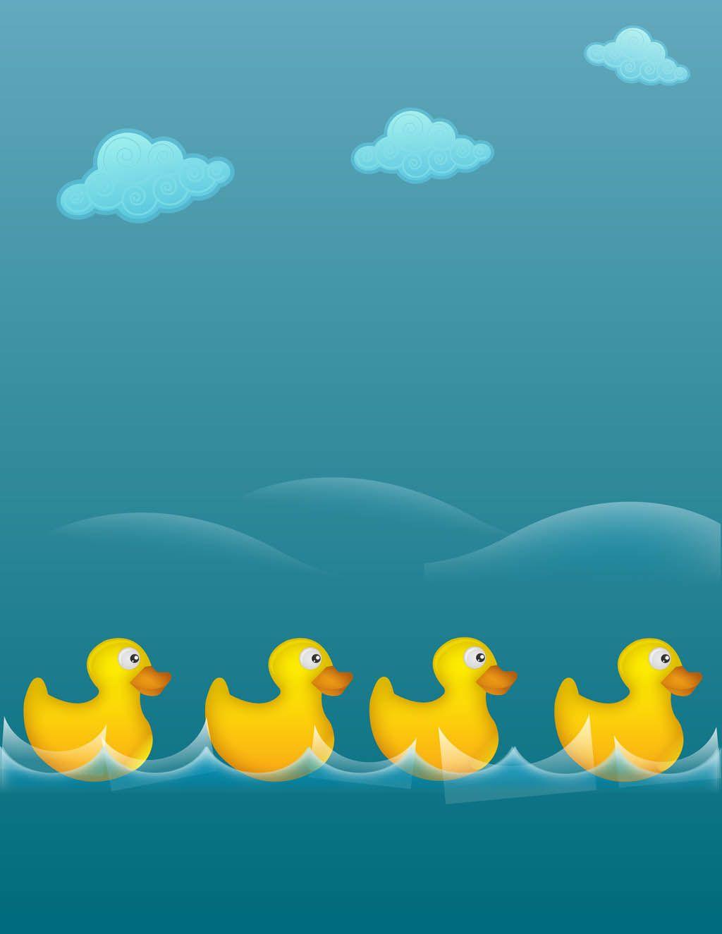 Rubber Ducks Illustration Vector Art & Graphics