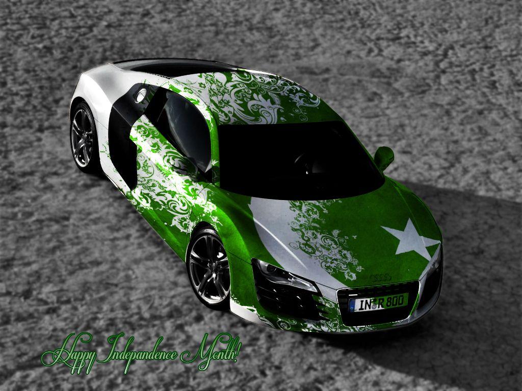 Best Pakistani Car 14 Agust HD Photo Widescreen Independence Day