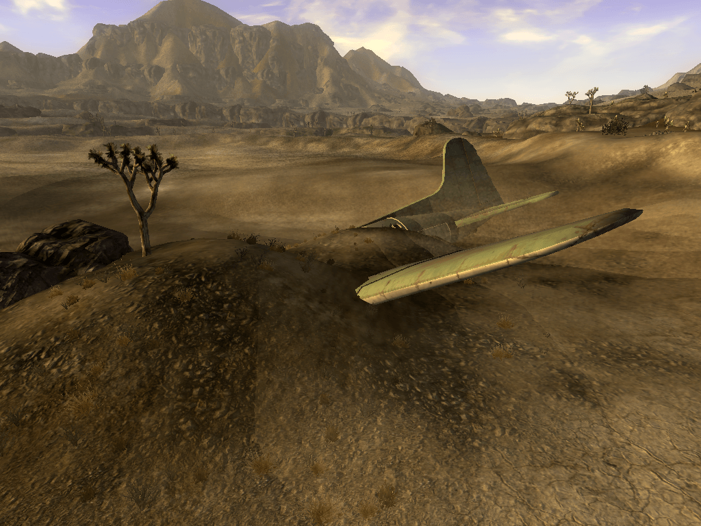 Crashed transport plane