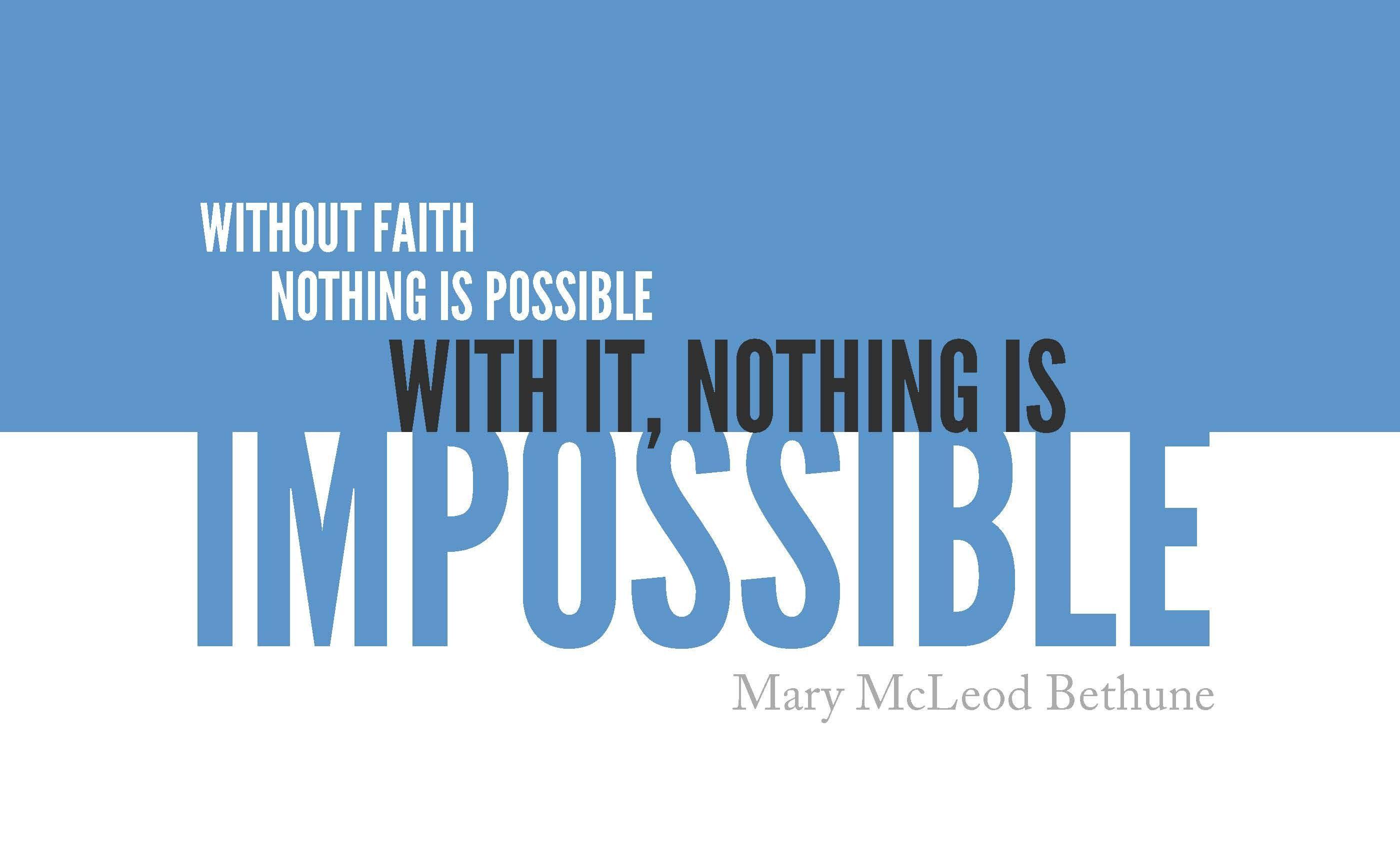 New Latest Famous Thought on Nothing is Impossible HD Photo. HD