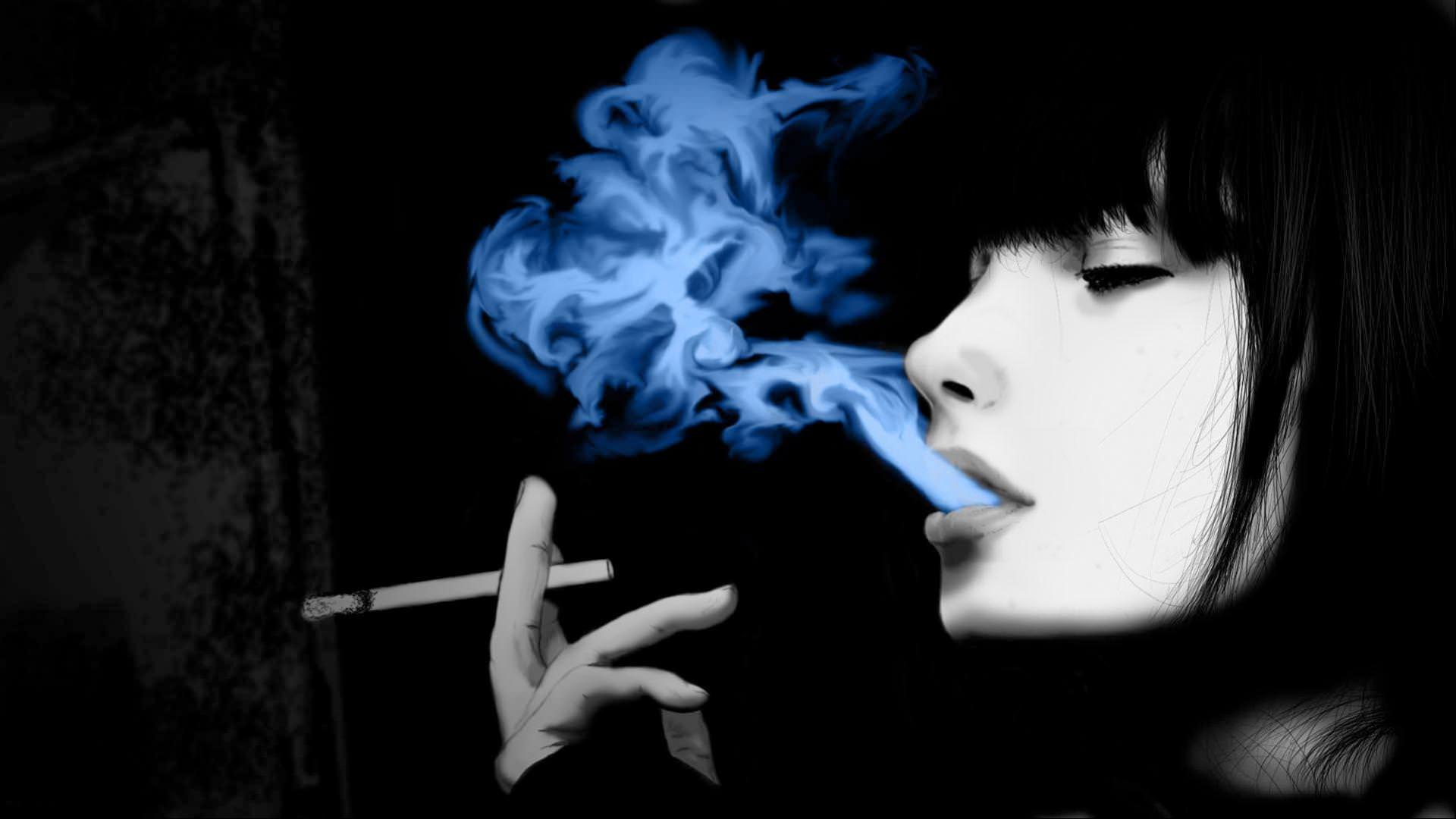 Smoking Vector Girl