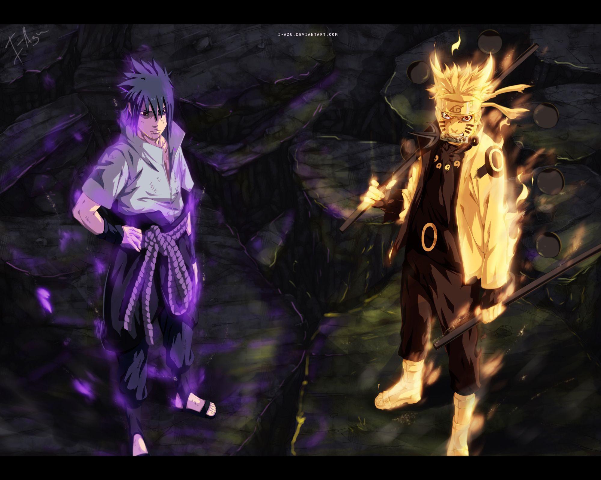 Sasuke & Naruto #naruto #uzumaki #sasuke #uchiha #susanoo #bijuu