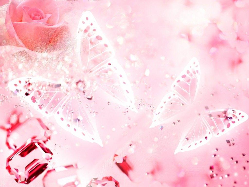 Free Pink Butterfly Wallpaper Photo