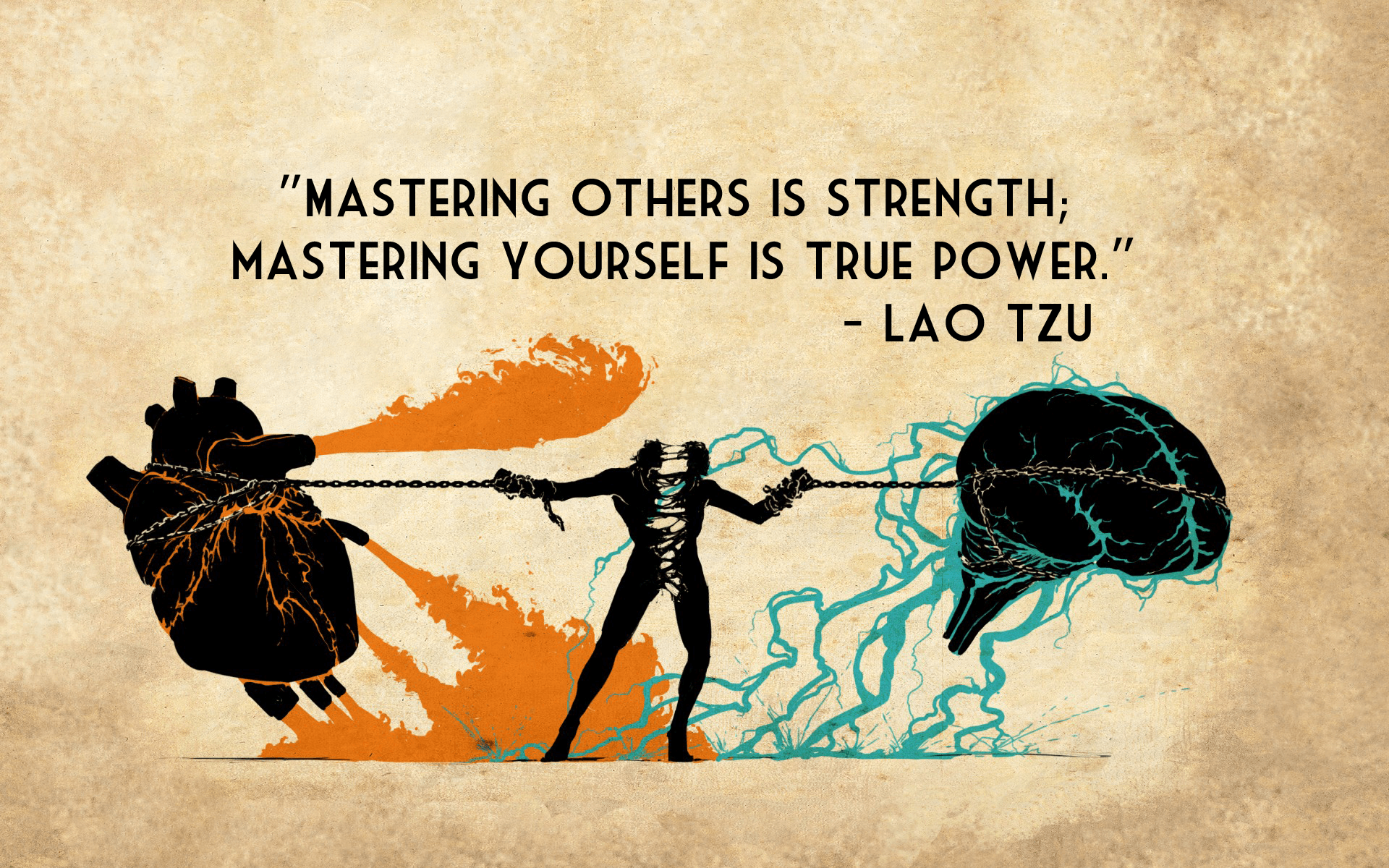 Mastering Strength True Power Lao Tzu quotes texts brain heart