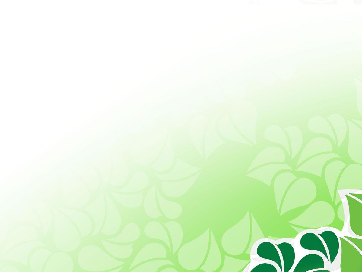 Free Green Vector Flower Background For PowerPoint PPT