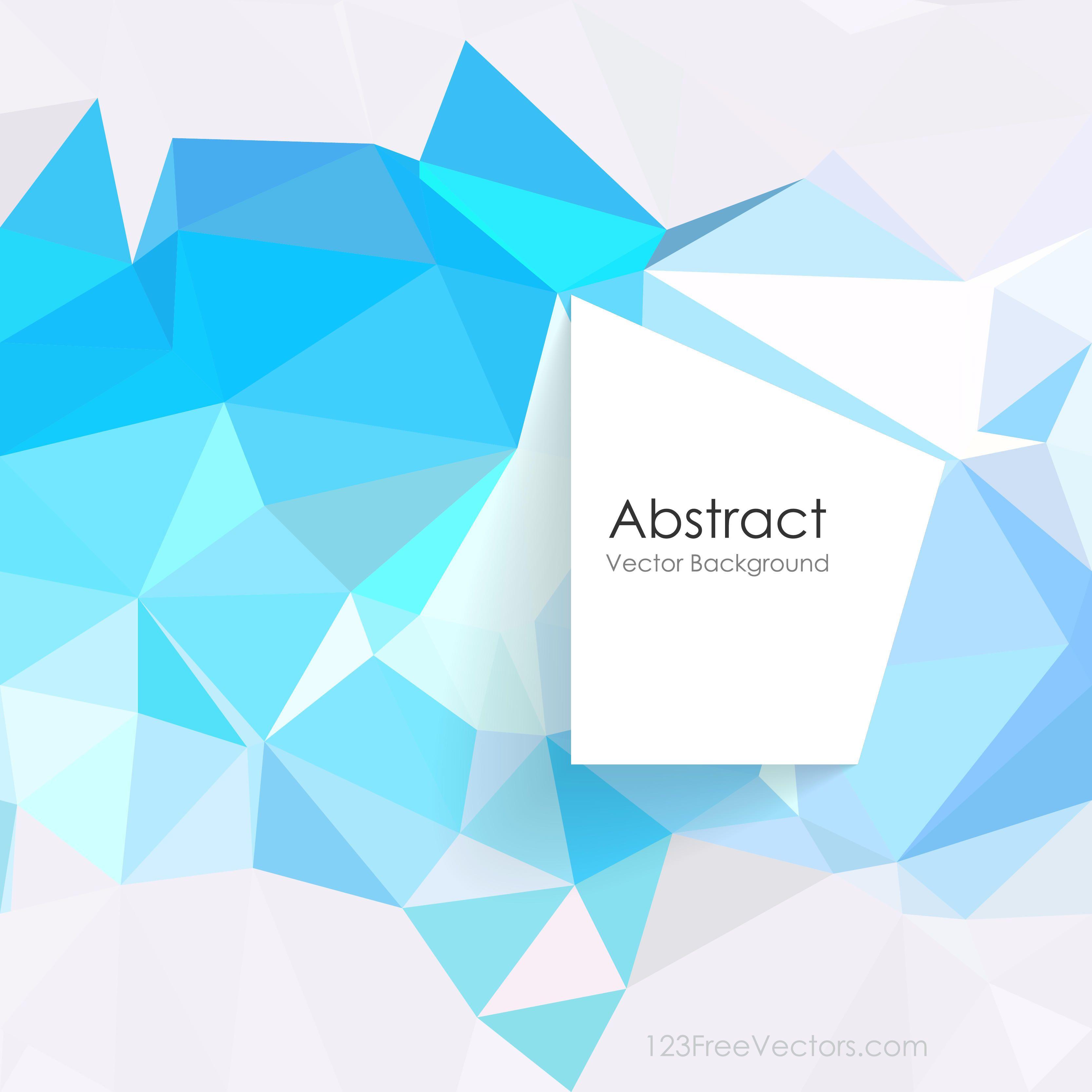Sky Blue Geometric Polygon Background ImageFreevectors