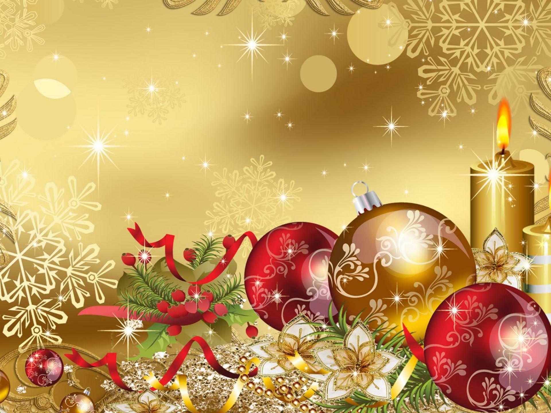Merry Christmas Gold Wallpaper HD For Deskx1440