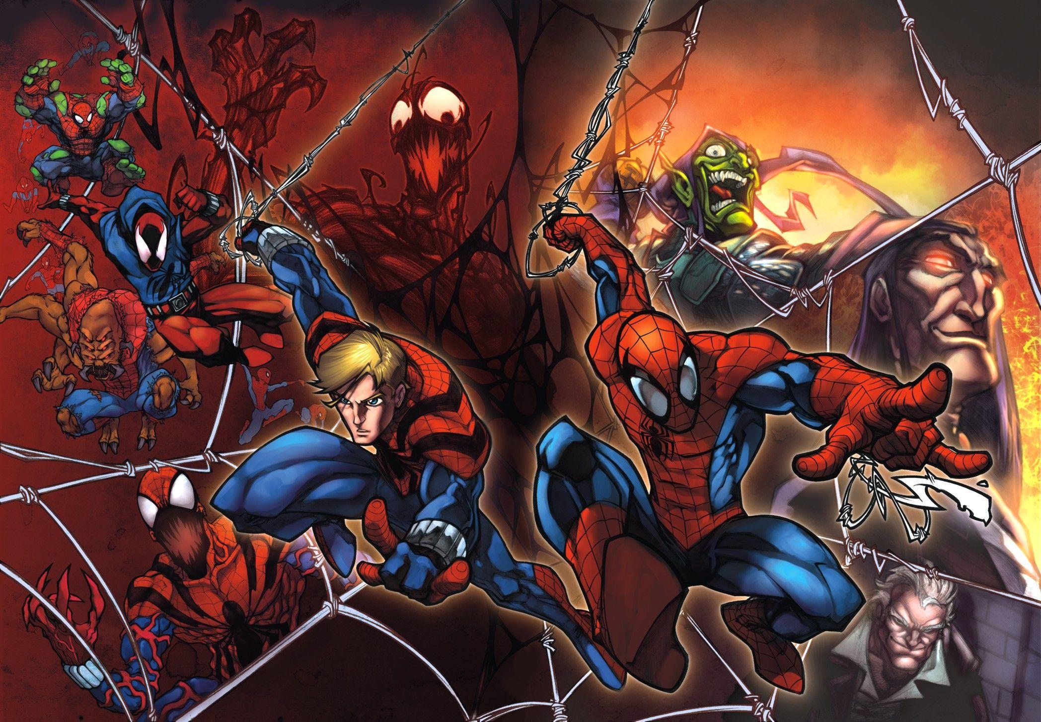 Spider Man, Carnage, Marvel Comics, Green Goblin Wallpaper