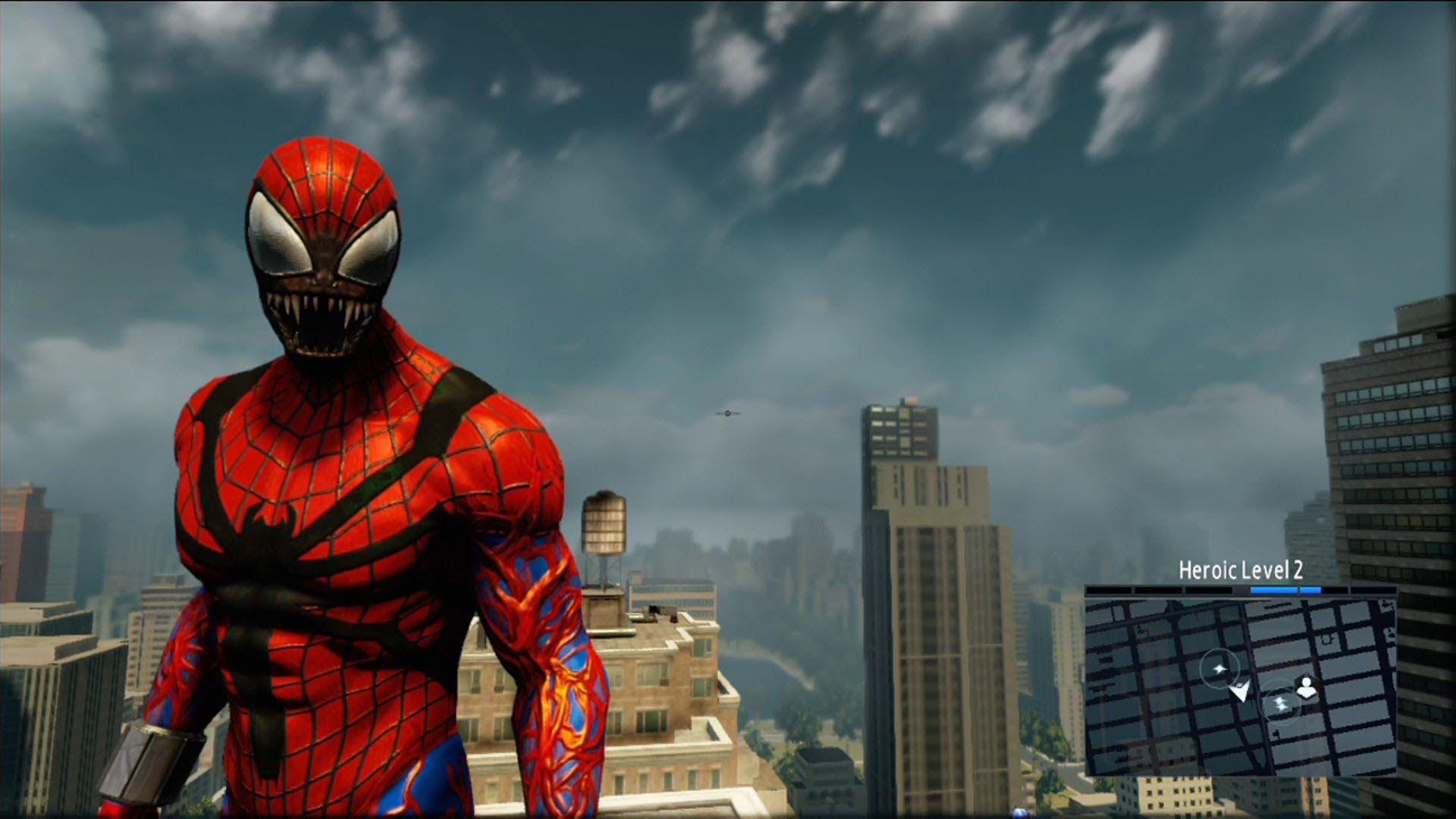 The Amazing Spider Man 2 Carnage Costume Free Roam Gameplay