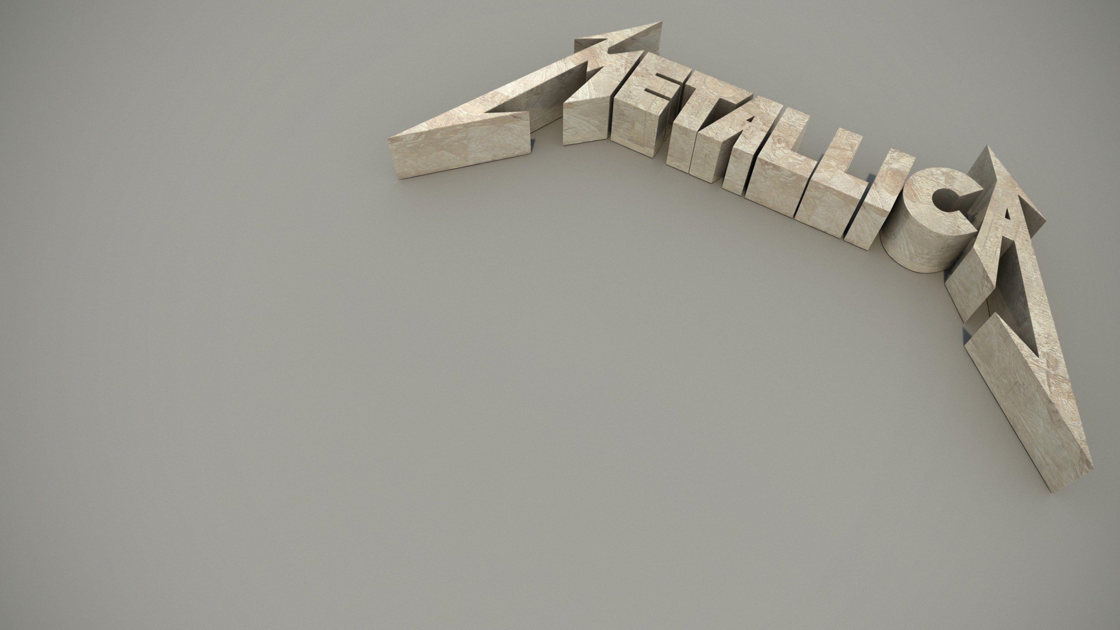 3D metallica logo background