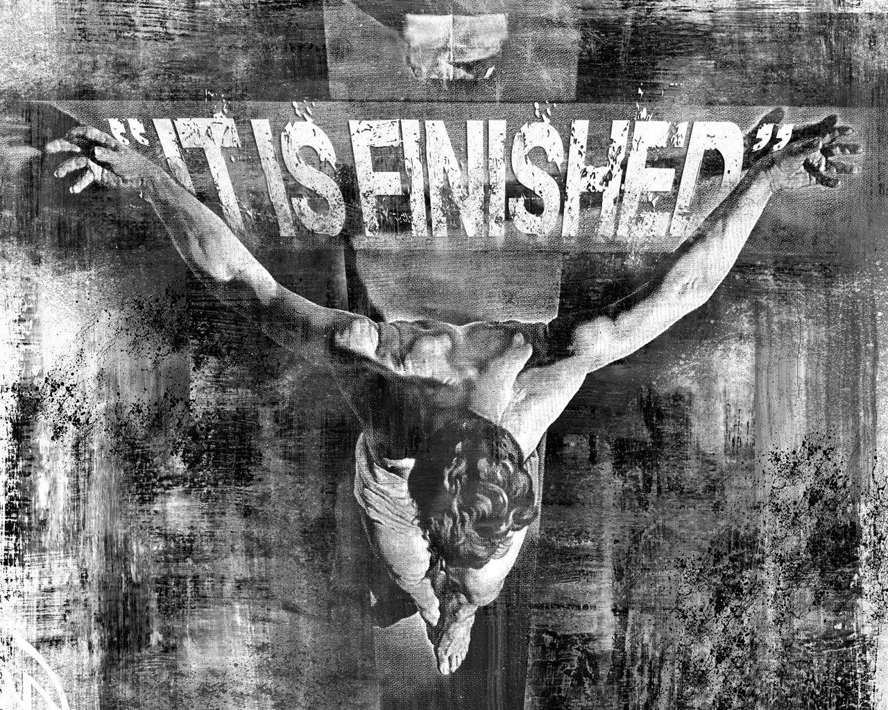 Jesus On The Cross It Is Finished Crucifixion Good Friday Wallpaper