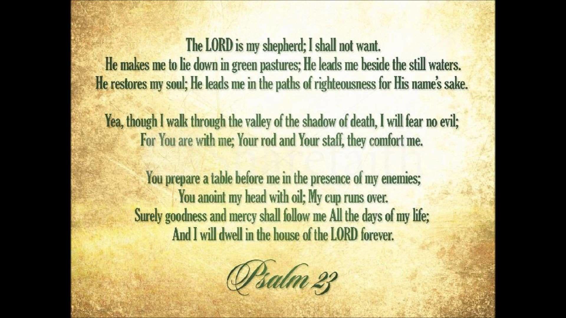 Psalm 23 Wallpaper
