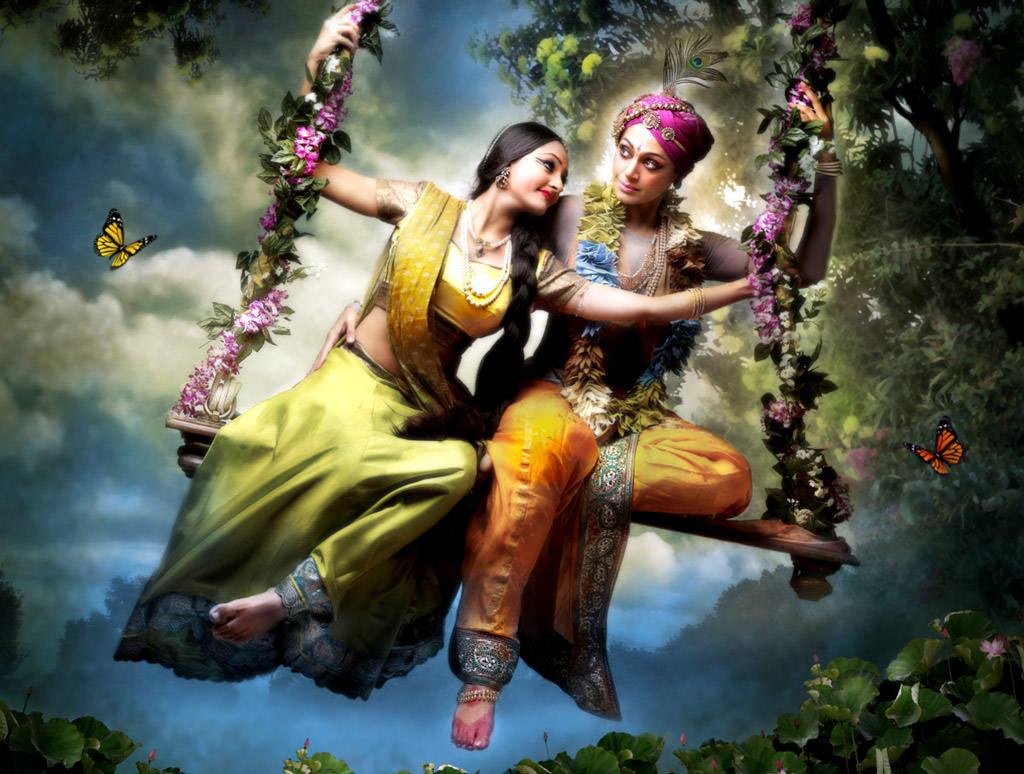 Radha Krishna Together Beautiful HD Wallpaper Pics