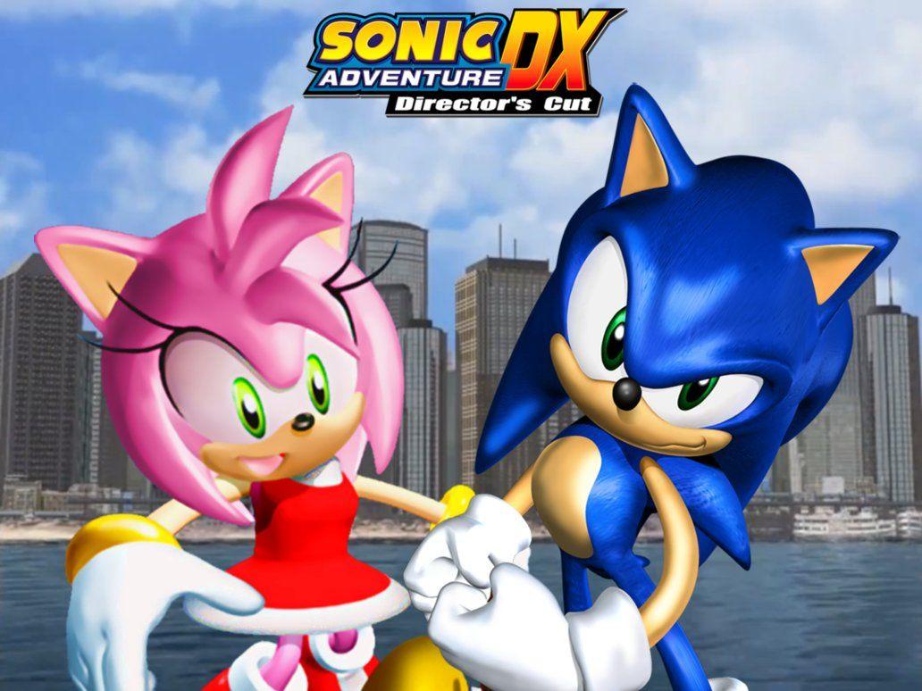 Amy and Sonic! (SADX Fanmade Wallpaper)