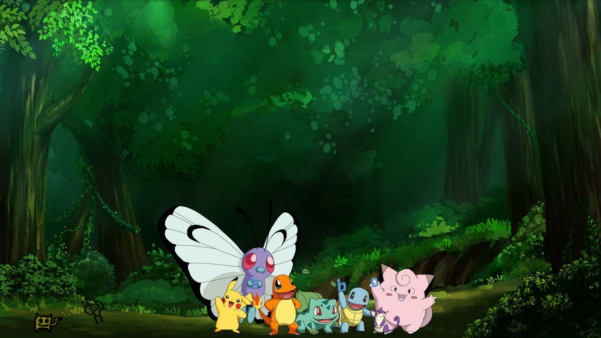 Pokemon +forest background Wang Portfolio