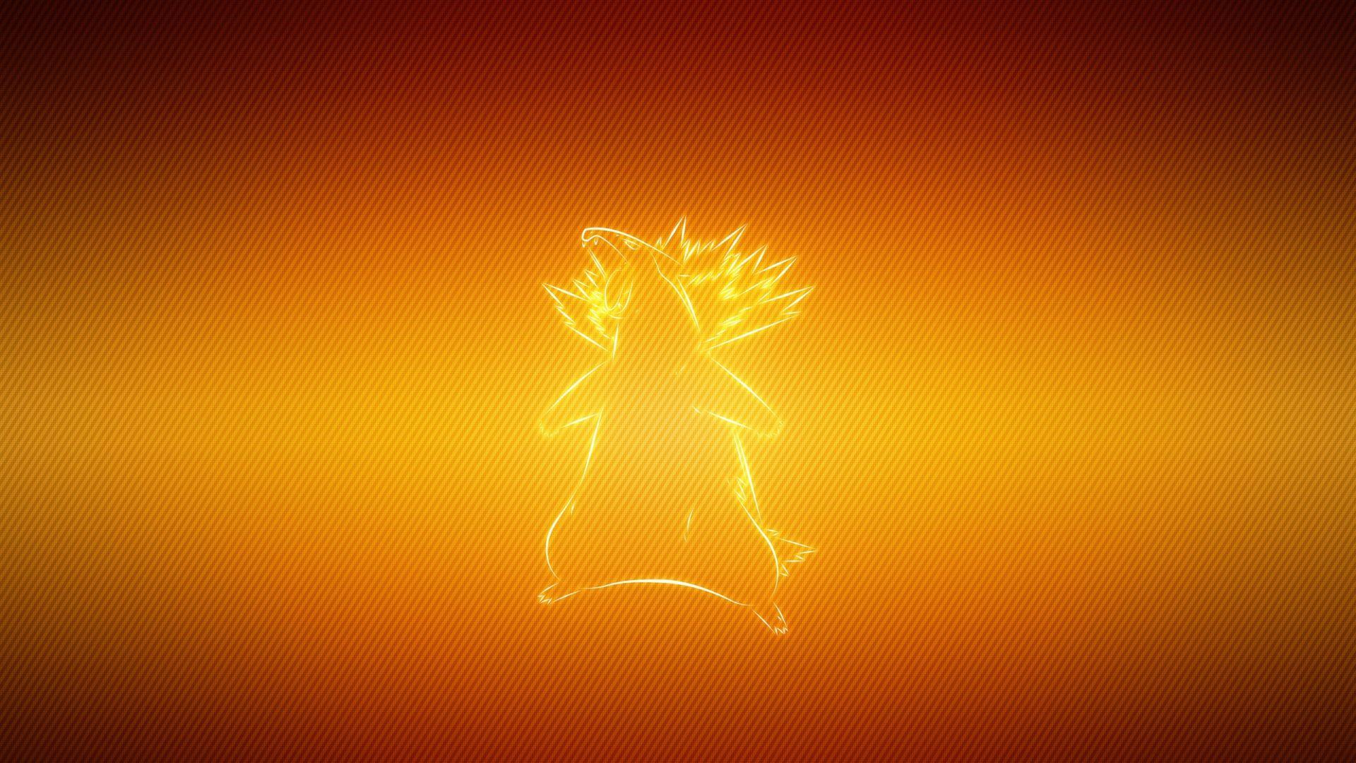 Download Wallpaper 1920x1080 pokemon, typhlosion, badger Full HD