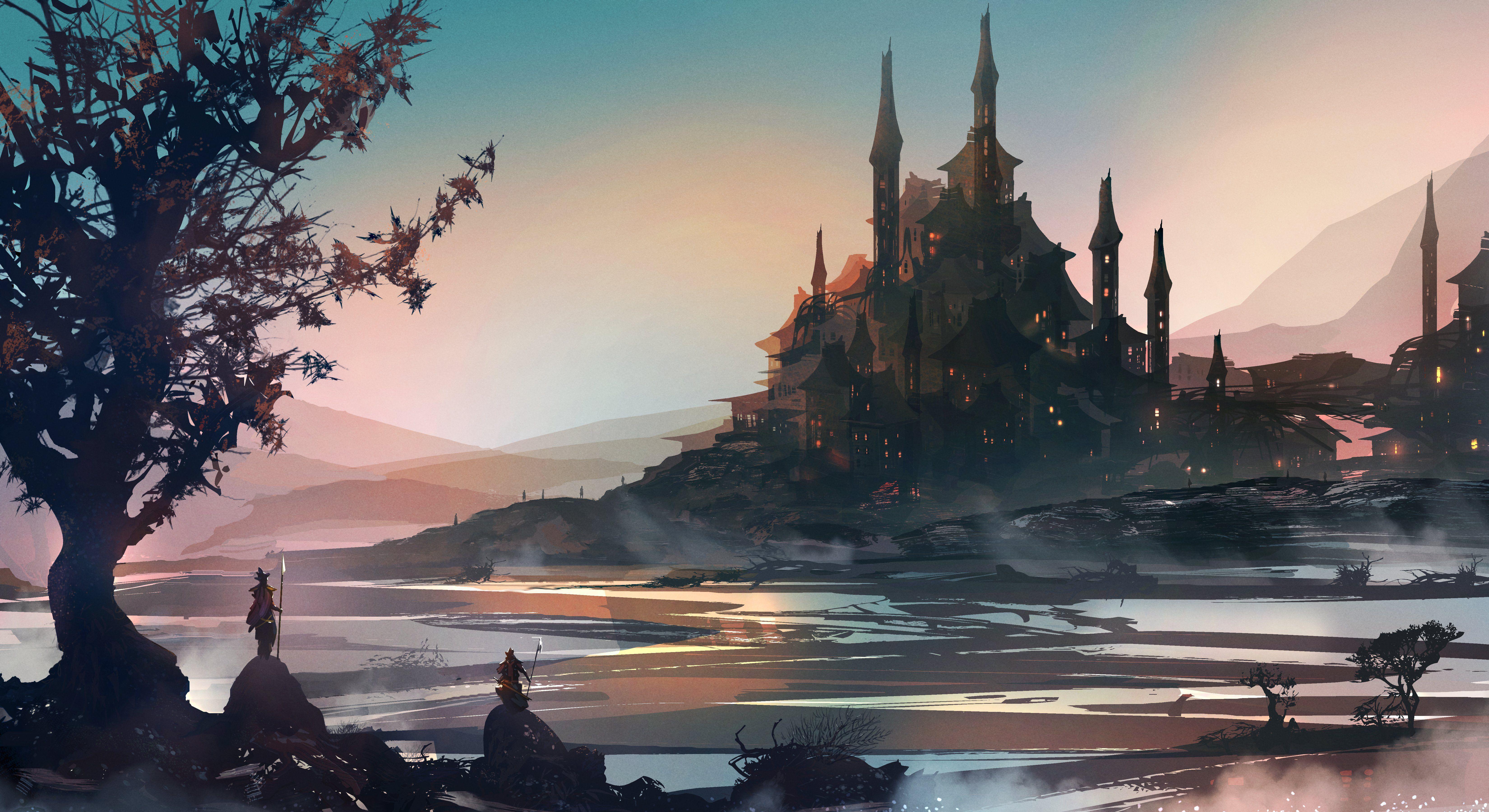 Fantasy Knight Art Background 5k, HD Artist, 4k Wallpaper, Image