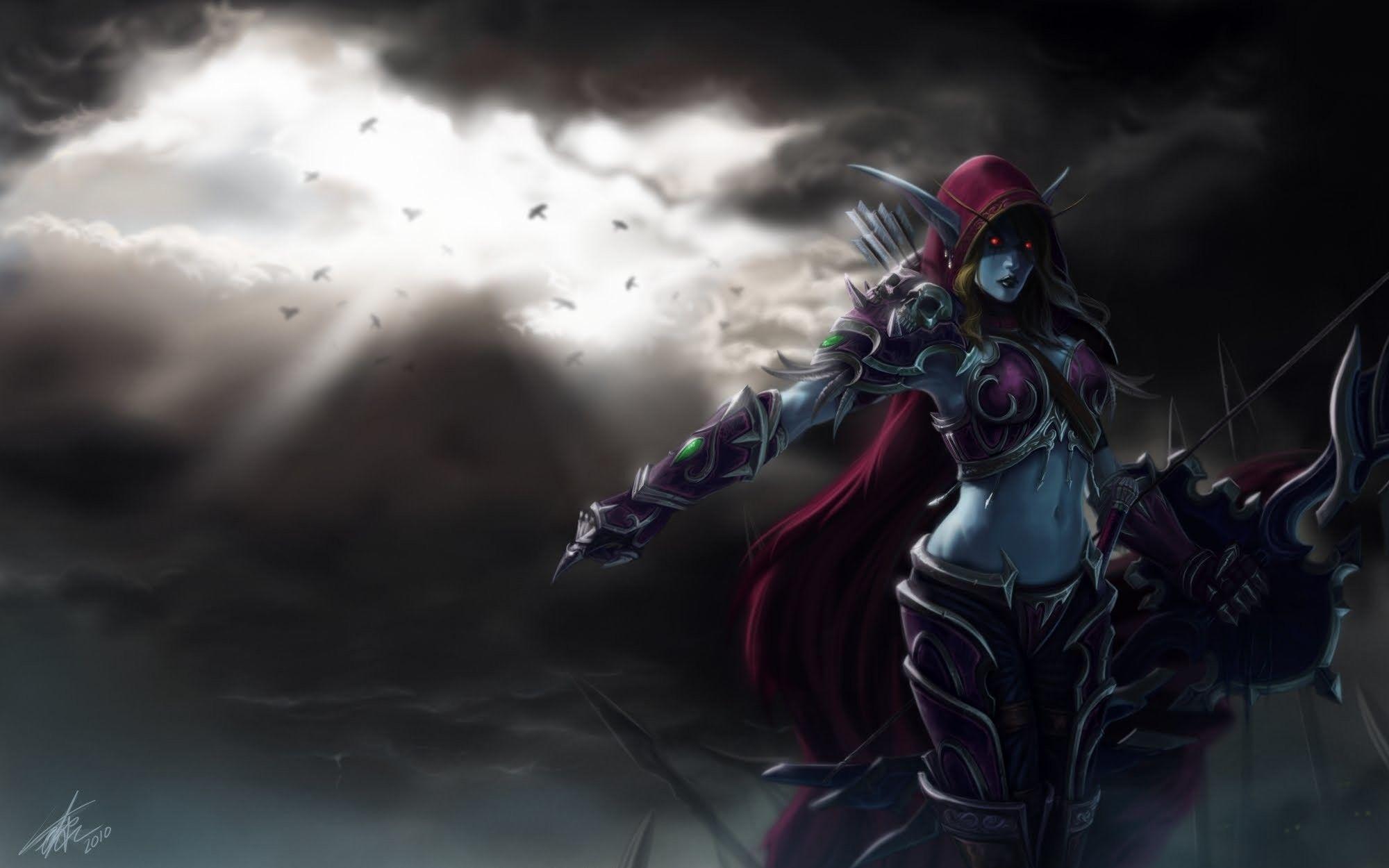 Wow Lady Sylvanas Wallpapers 1920x1080 Wallpaper Cave