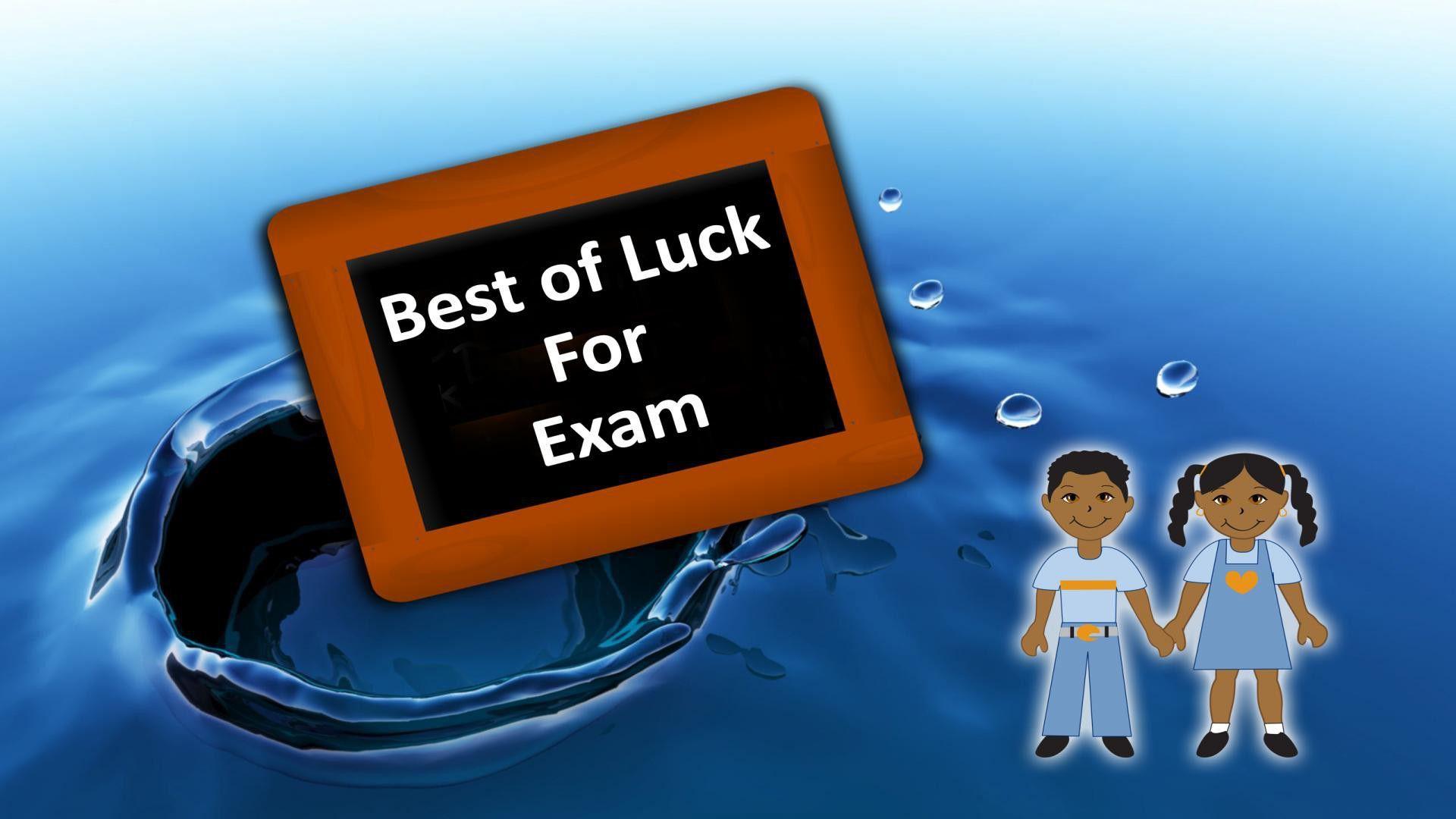 Best Of Luck For Exam HD Wallpaper