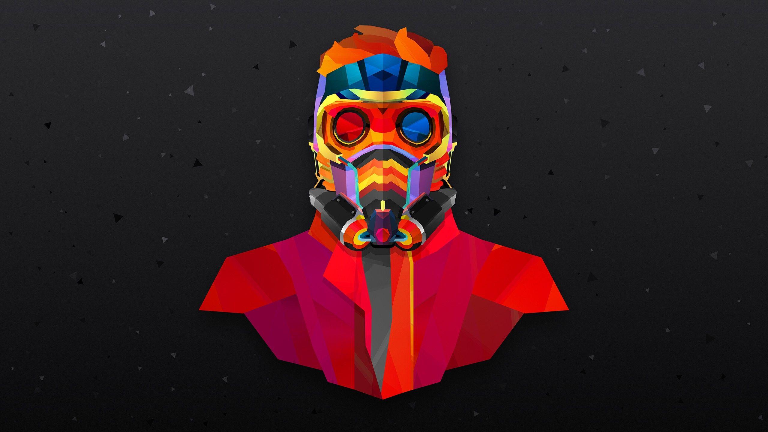 Star Lord Colorful Abstract, HD Abstract, 4k Wallpapers, Image