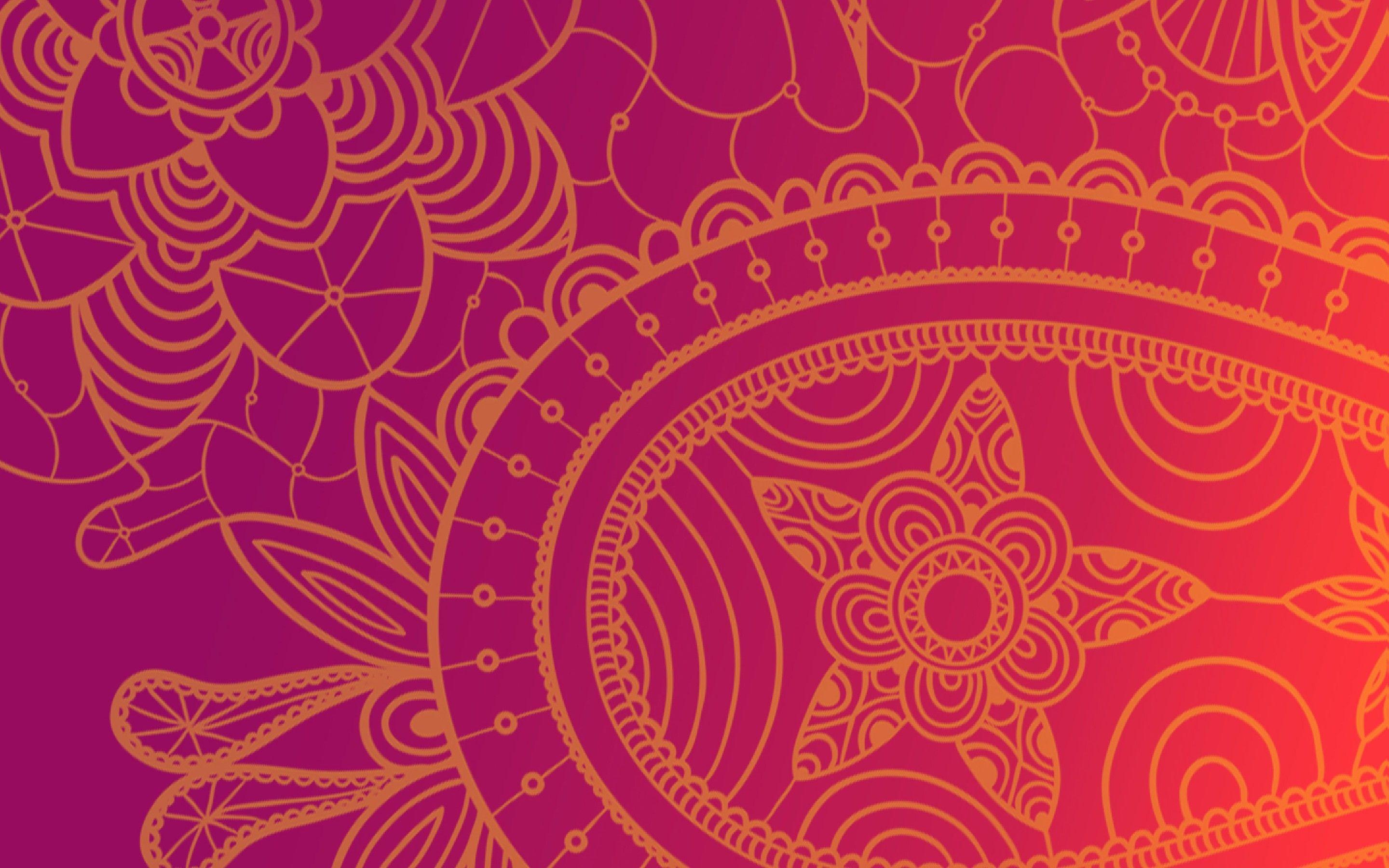 Wallpaper Floral, Pattern, Design, Sharp Aquos Z3, Stock, HD