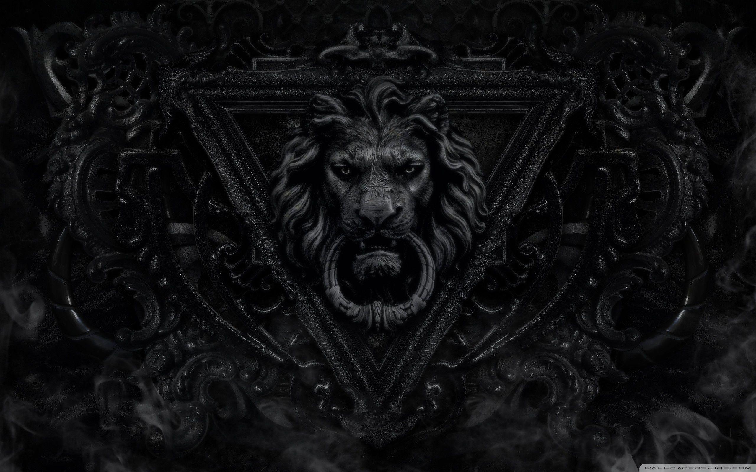 Black And White Gothic Wallpaper Dark Gothic Lion ❤ 4K HD Desktop
