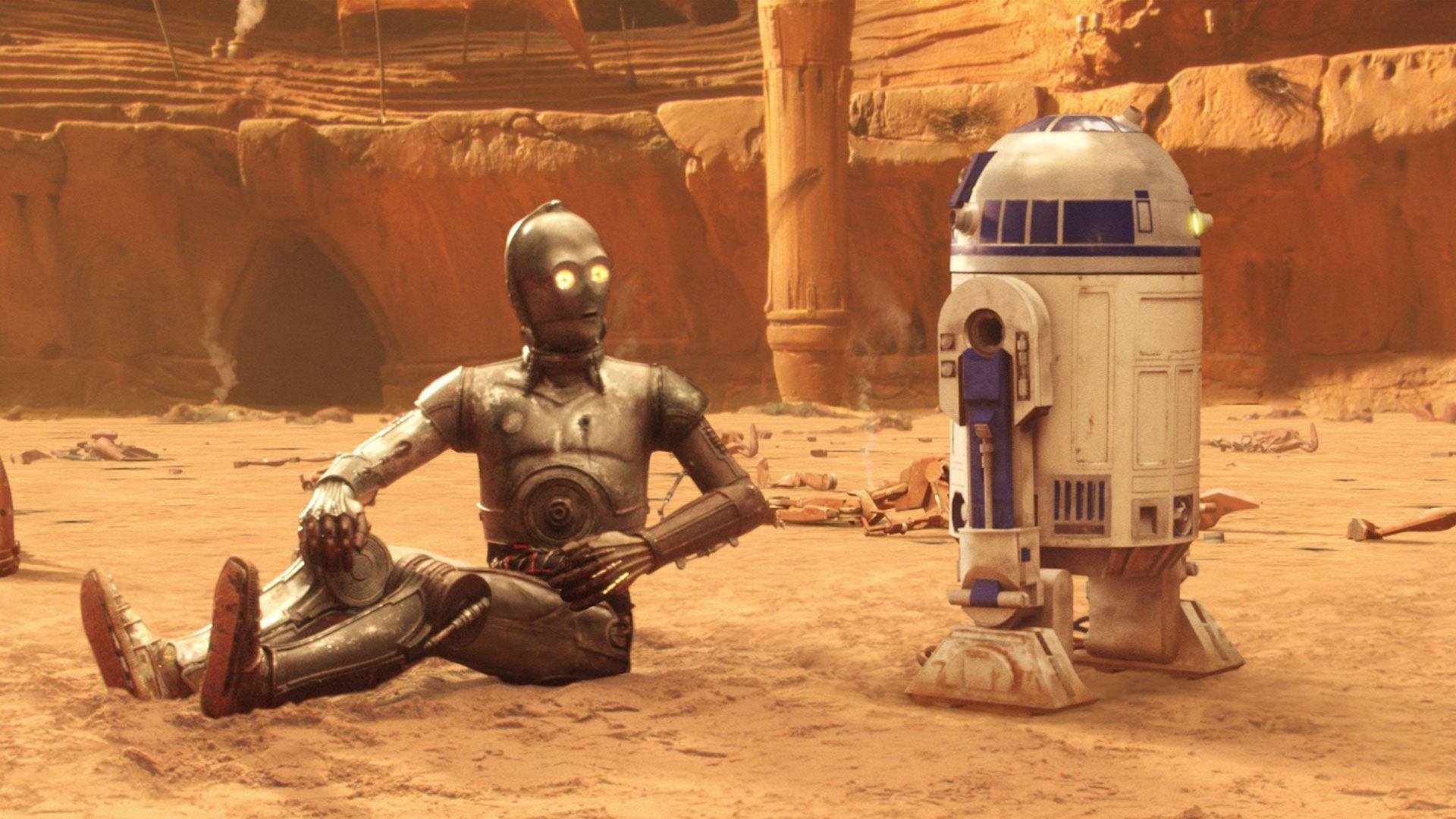 Star Wars Did C 3PO And R2 D2 Get Off Geonosis Arena