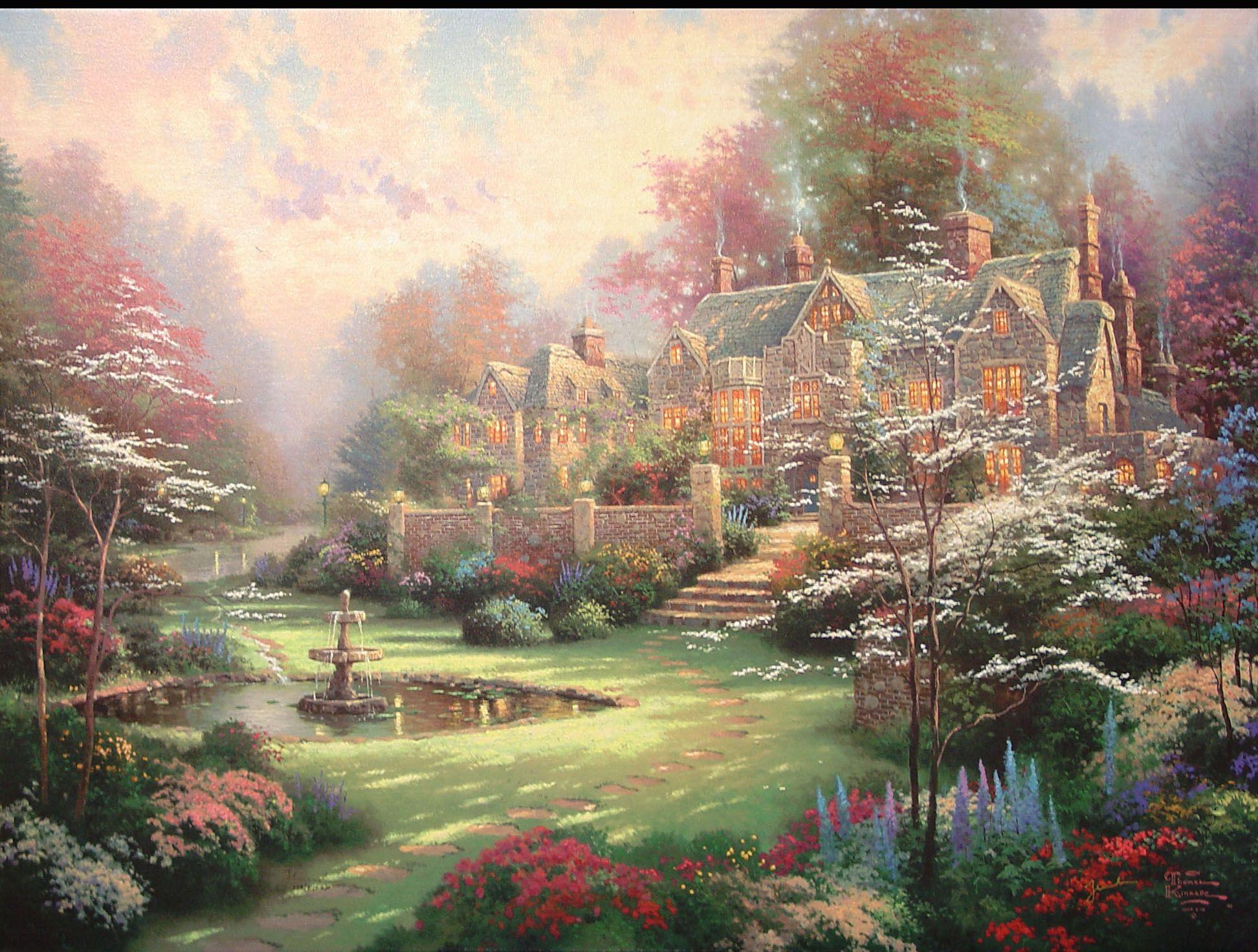 Thomas Kinkade Backgrounds - Wallpaper Cave