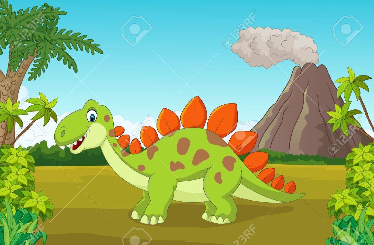 Динозаврик в джунглях