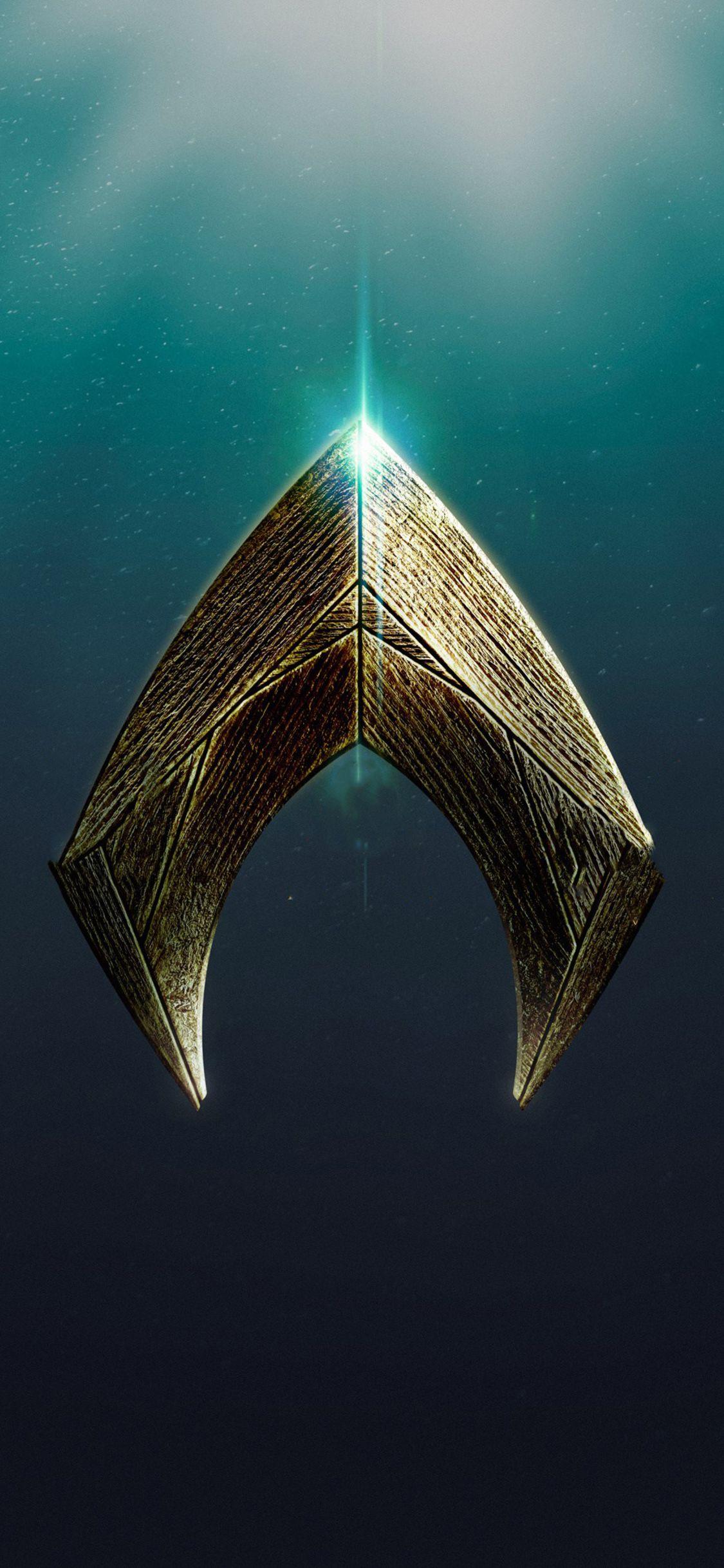 Aquaman Movie Logo iPhone X, iPhone 10 HD 4k