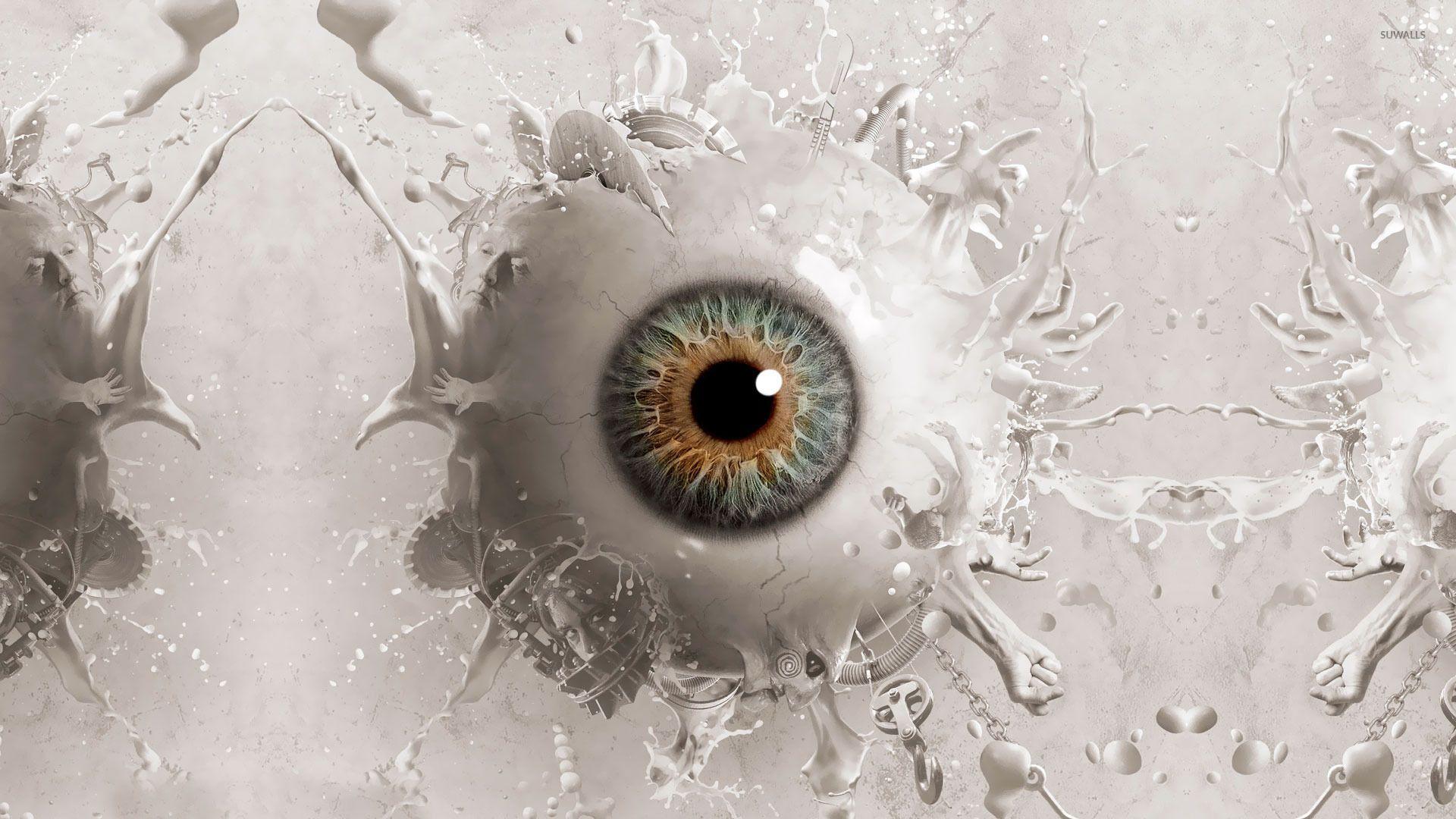 Liquid eyeball wallpaper Art wallpaper
