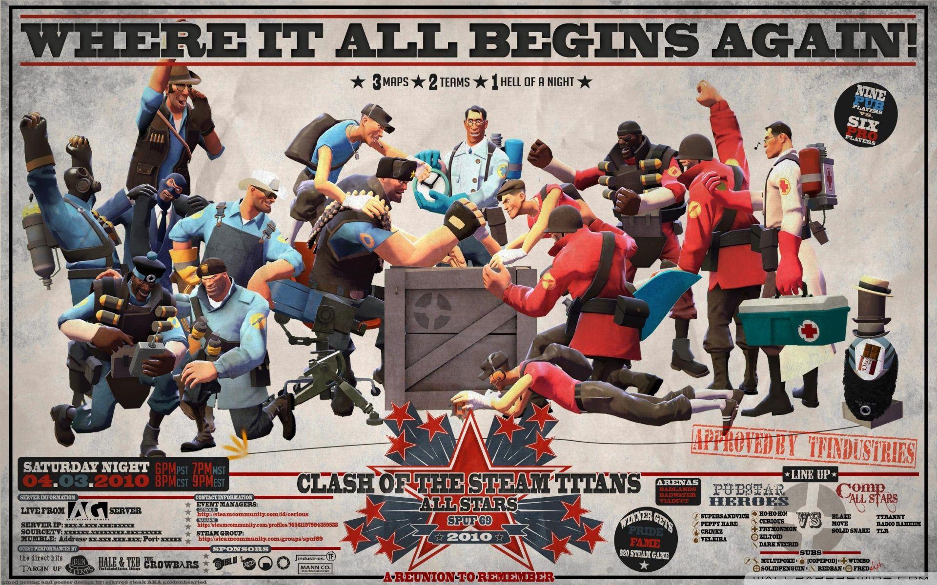 Team Fortress 2 ❤ 4K HD Desktop Wallpaper for