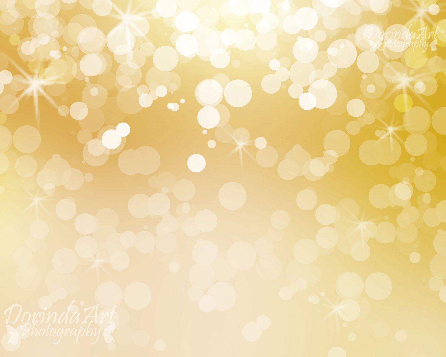 Bokeh background Digital print Gold Christmas overlays