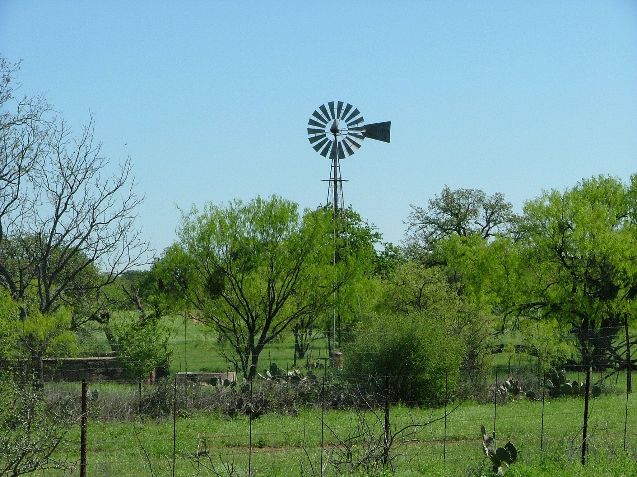 Windmill in Texas Hill Country