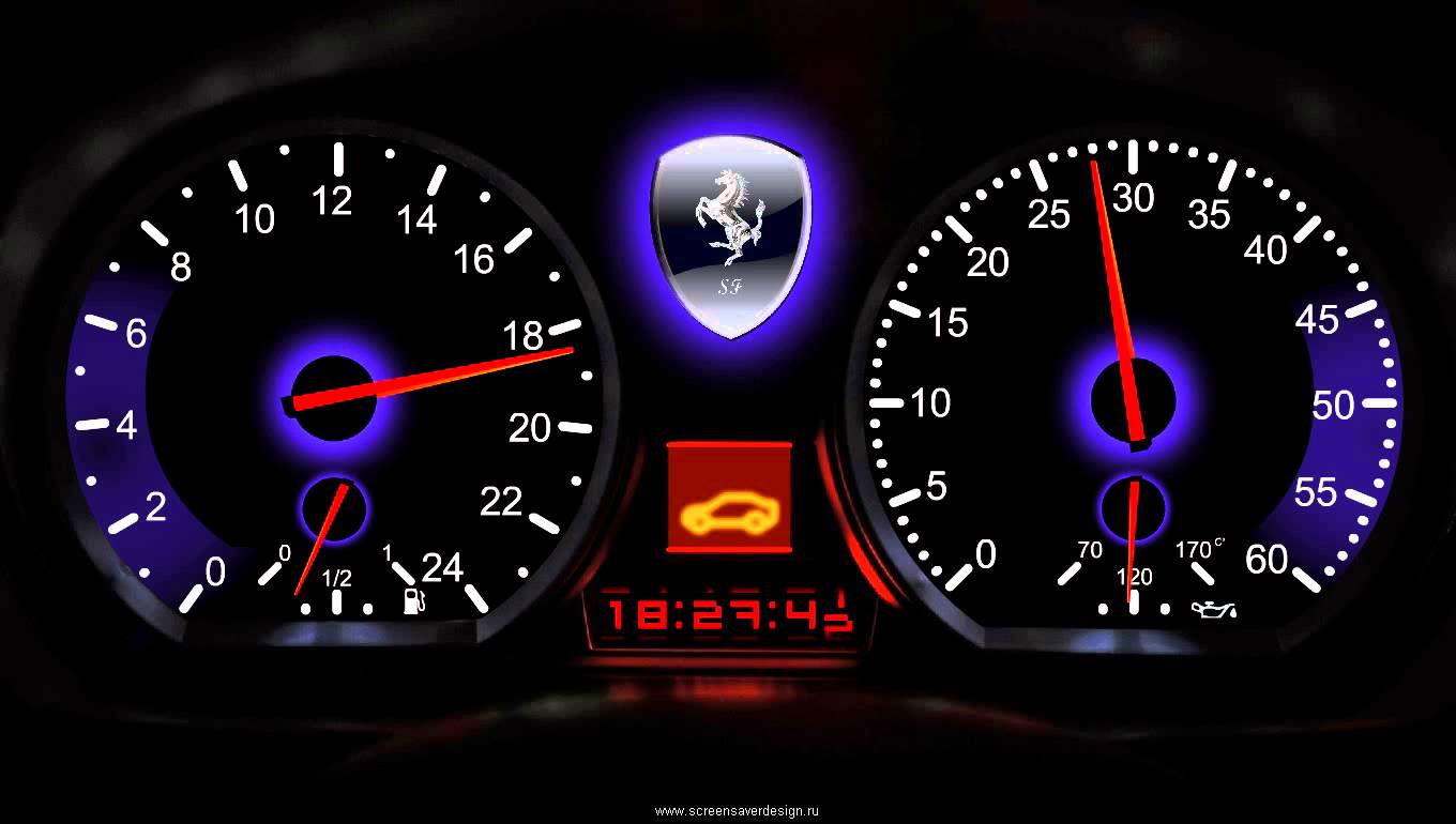 Speedometer Clock Screensaver