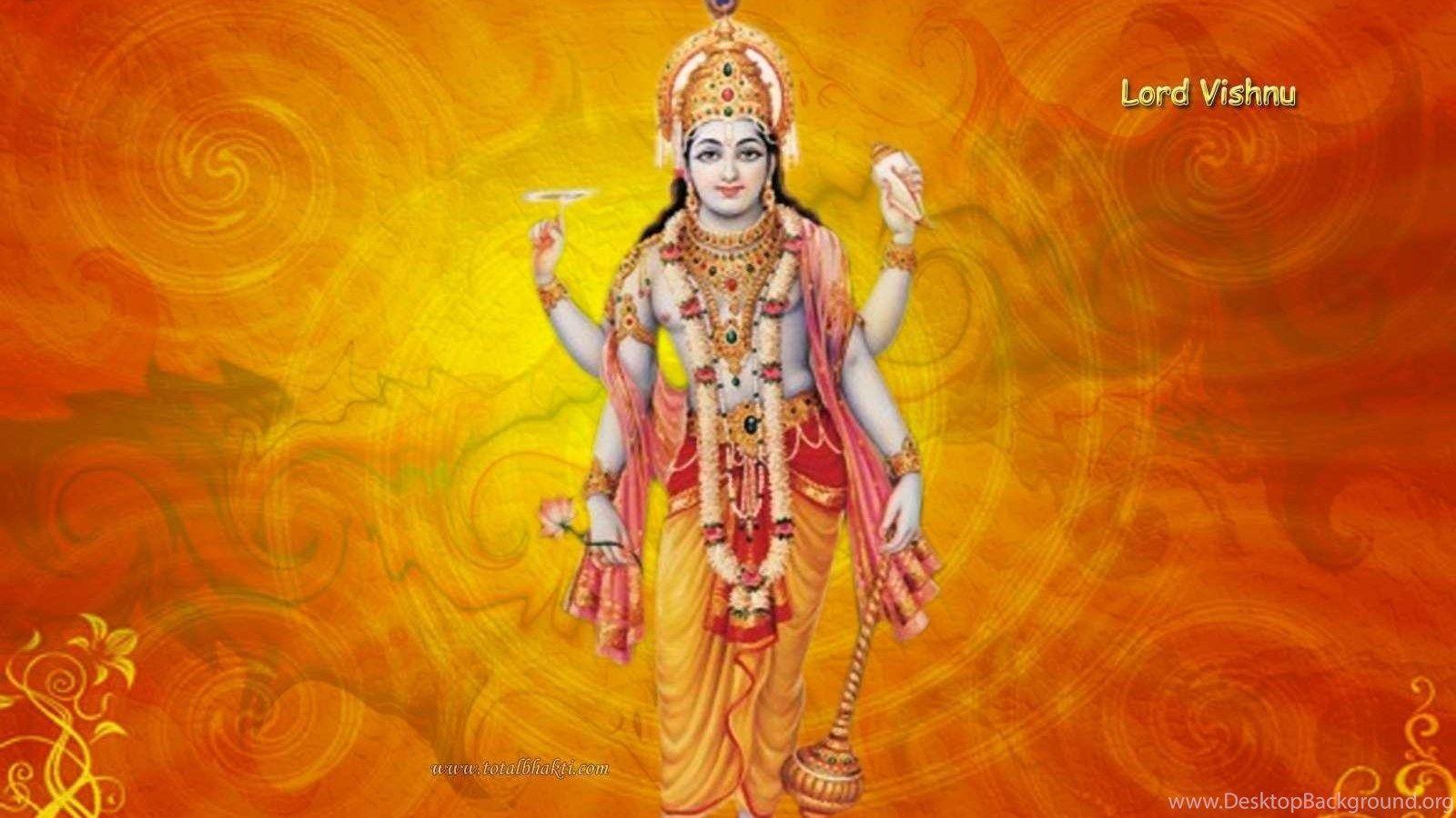 Hindu God Vishnu Wallpaper Desktop Background