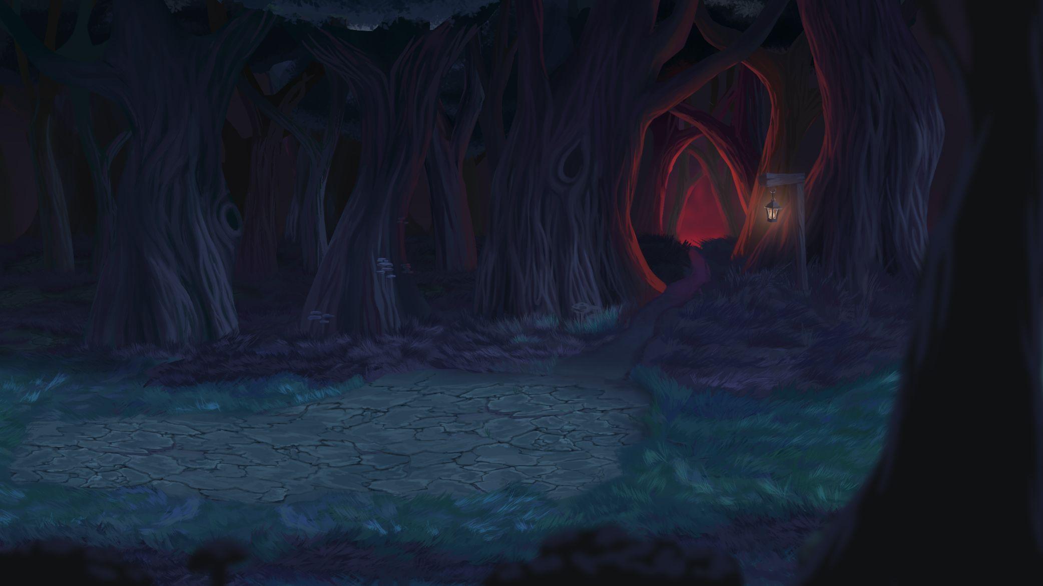 Dark Forest Background image