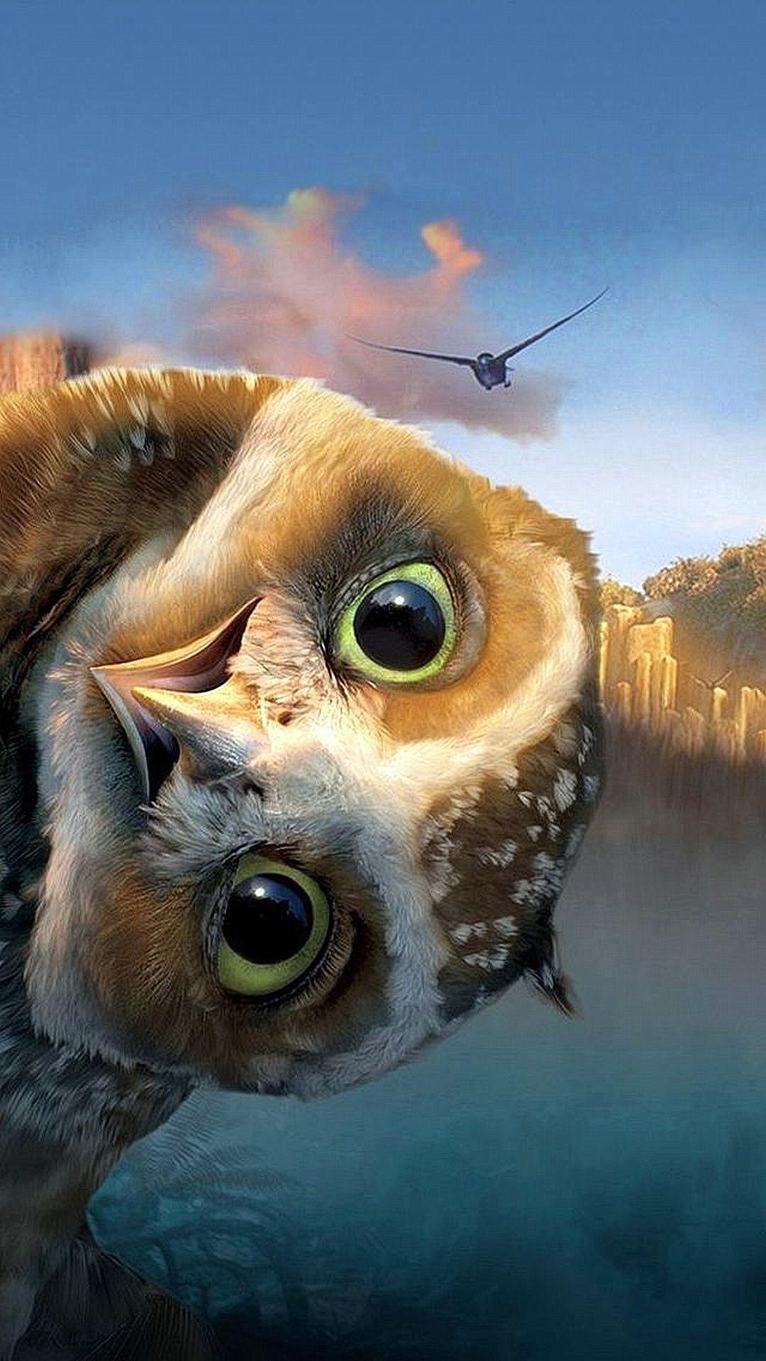Funny Owl Pose to see more funny wallpaper for good giggles