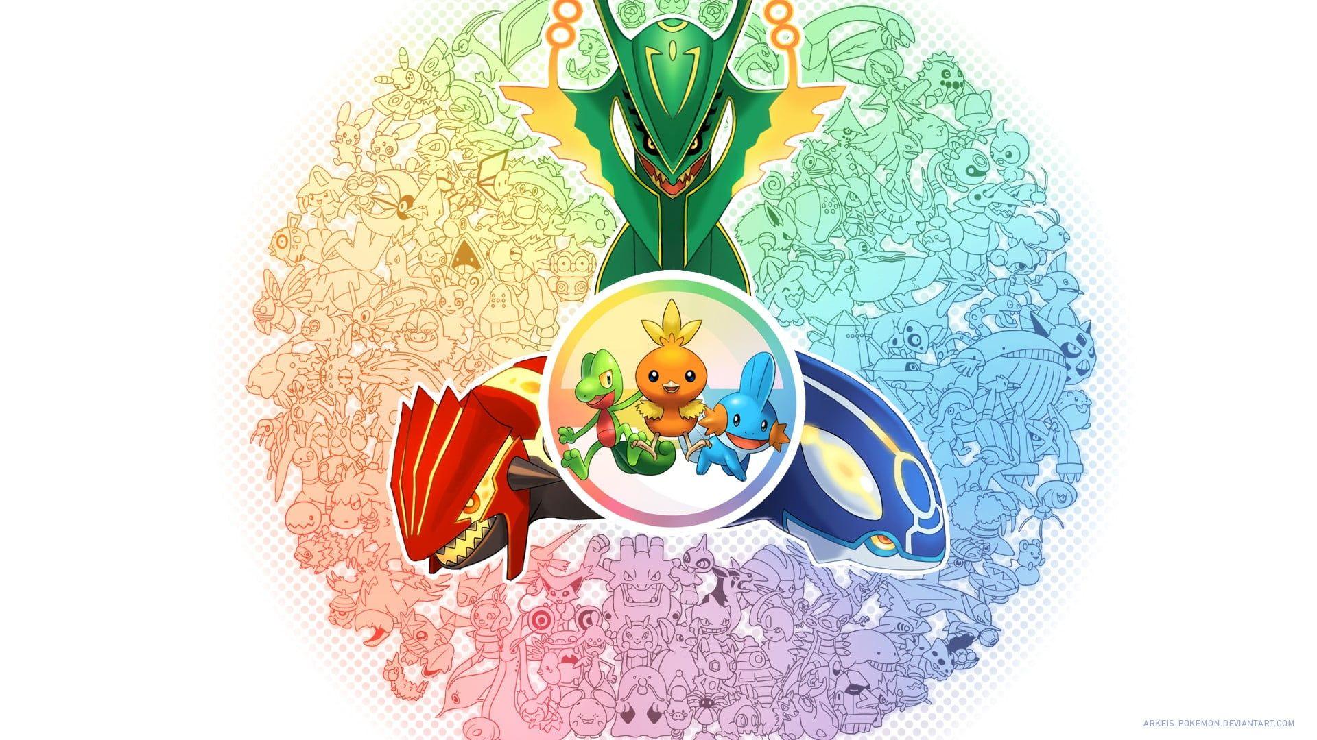 Pokemon character digital wallpaper, Pokémon, Rayquaza HD wallpaper