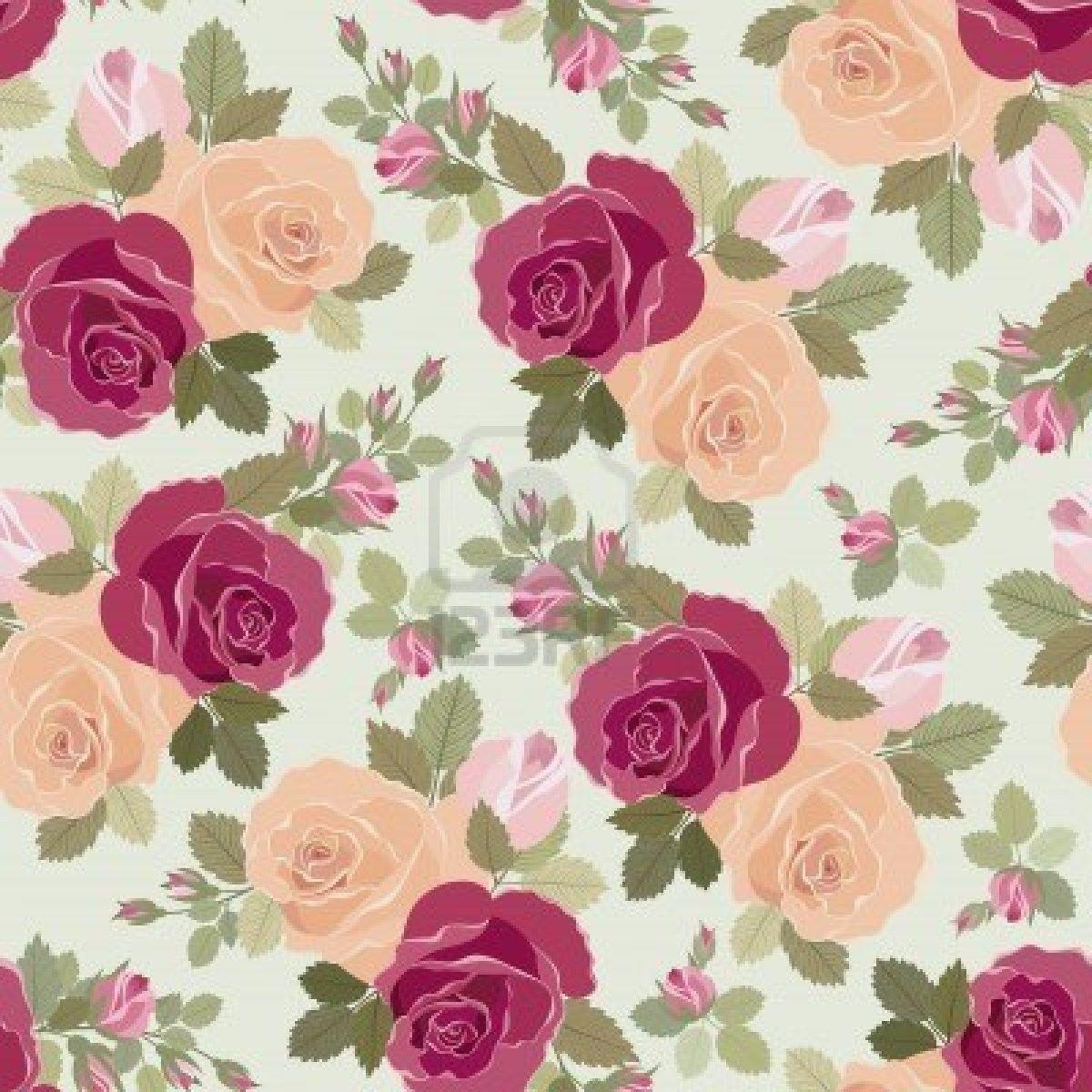 Free Vintage Flower Wallpaper For iPhone