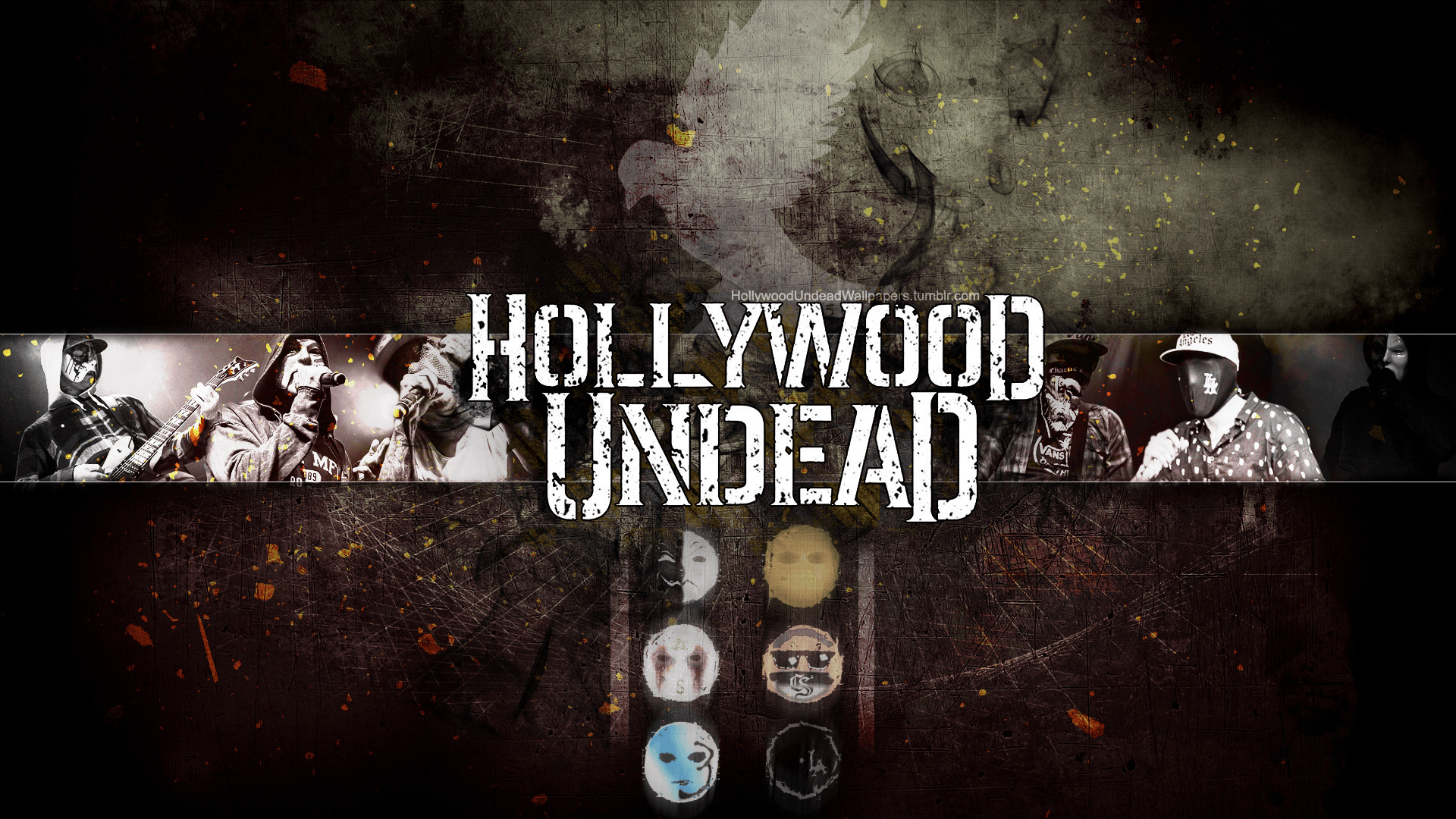Hollywood Undead Wallpaper w/ Mask Icon