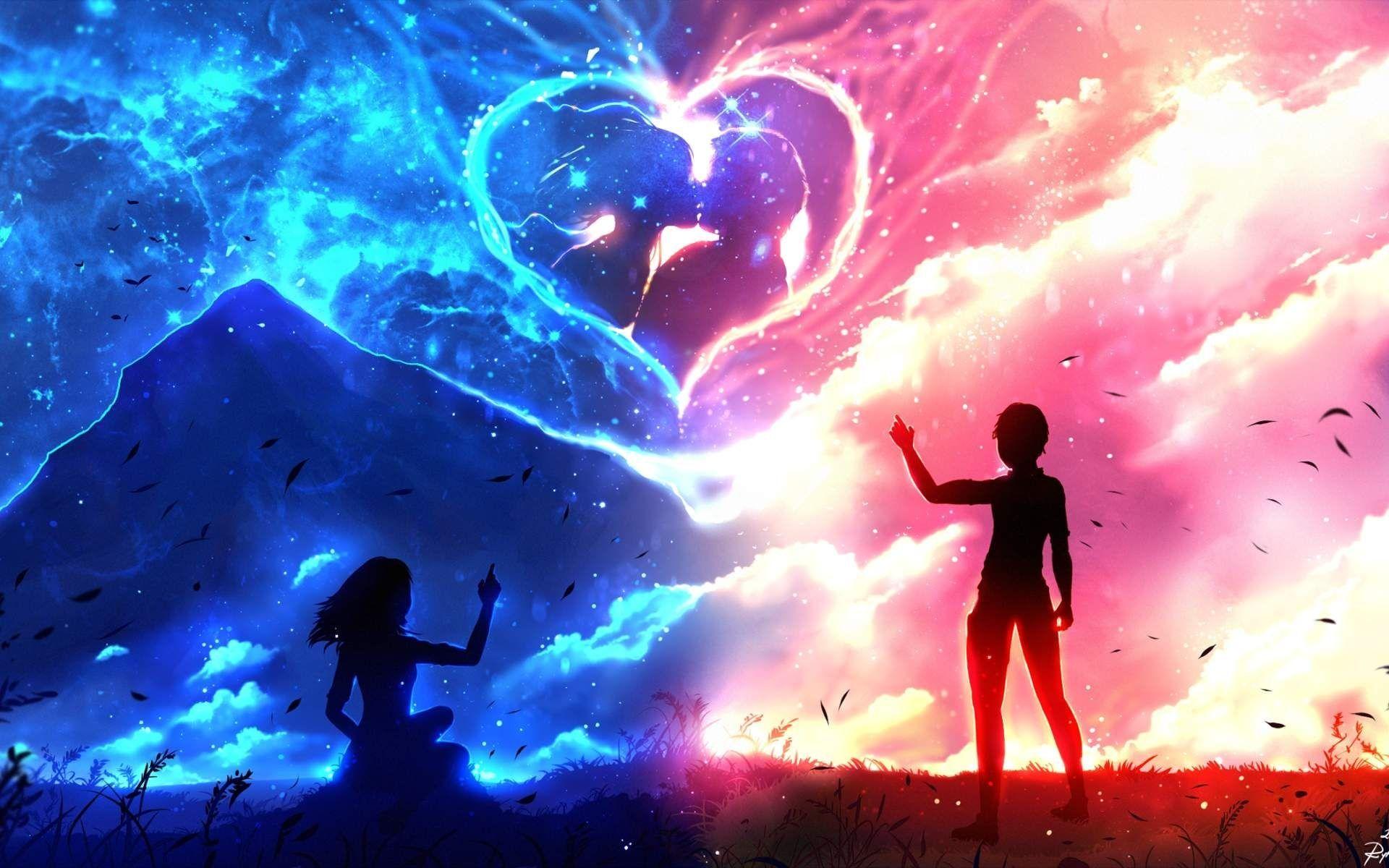 Wallpaper Anime Love HD sophisticated Features Love Animated Couple