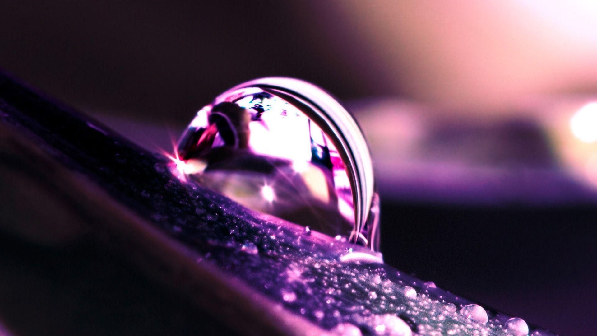 Purple Water Drops. image description for purple water drop