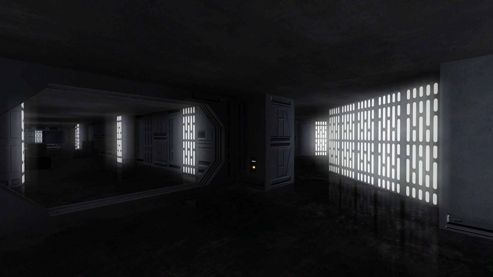 Death Star, Hallway, 2K Full HD Wallpaper Image, No.3 1920x1080